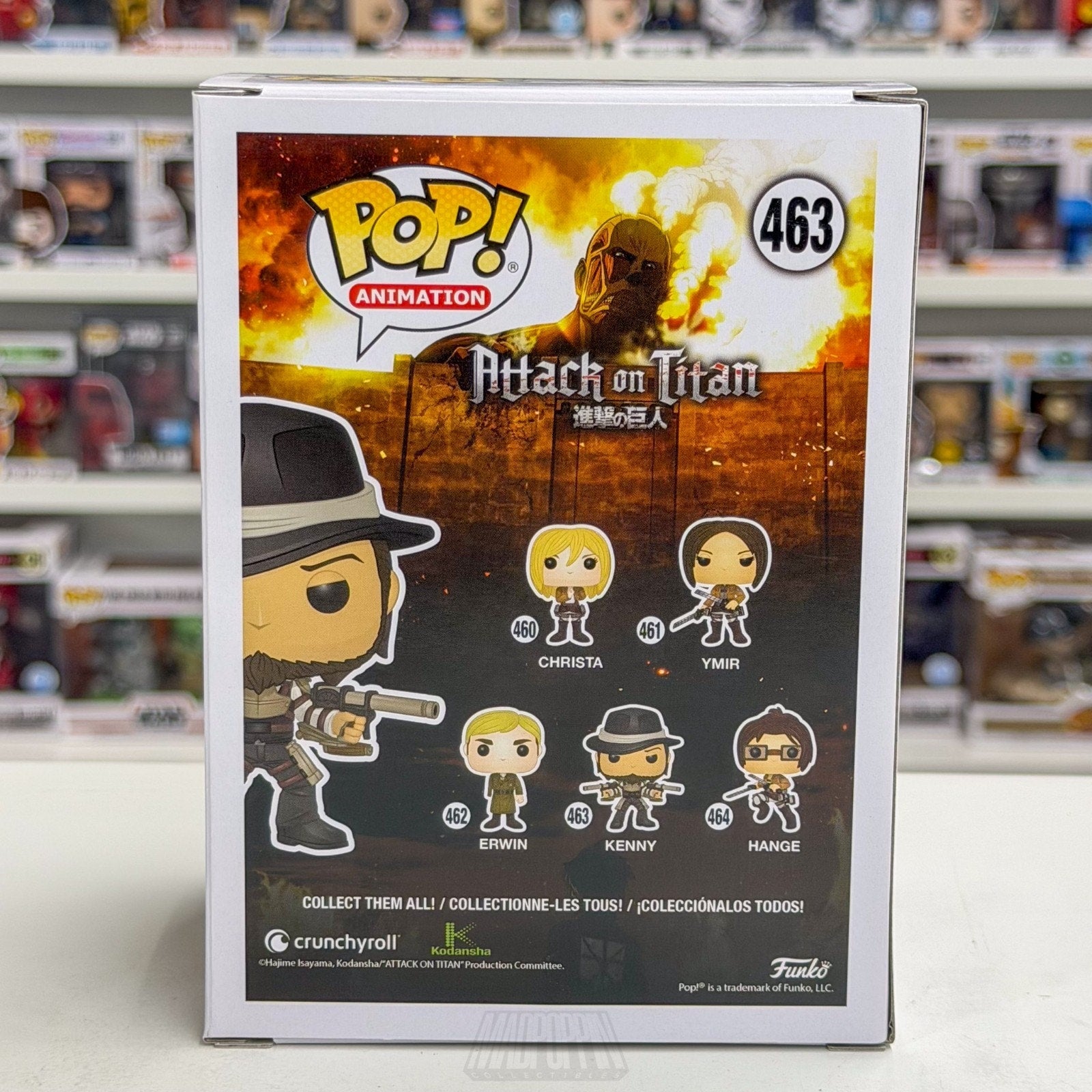 Funko Pop Anime Attack on Titan Kenny Ackerman 463 Japanese Manga Vinyl Figure