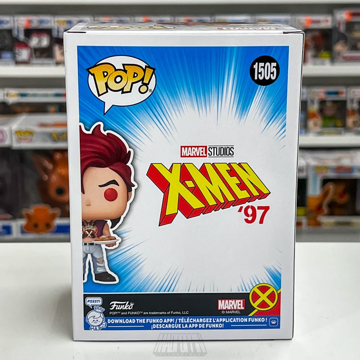Funko Pop Marvel X-Men 97 Gambit Crop Top SDCC 1505 Official Con Sticker Figure