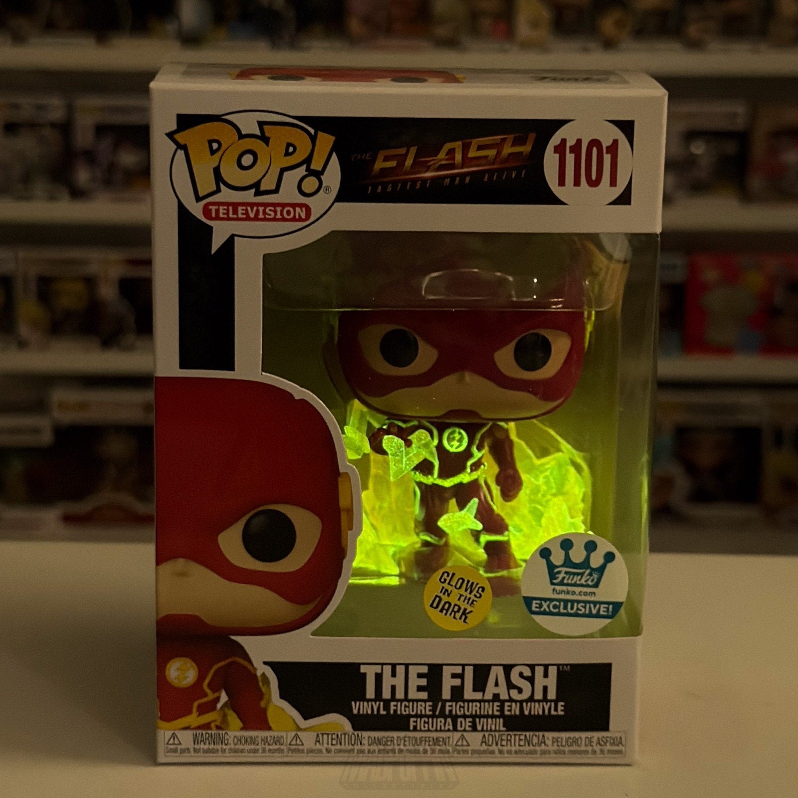 Funko Pop TV DC Super Heroes The Flash Speed Force Glow 1101 Toy Vinyl Figure