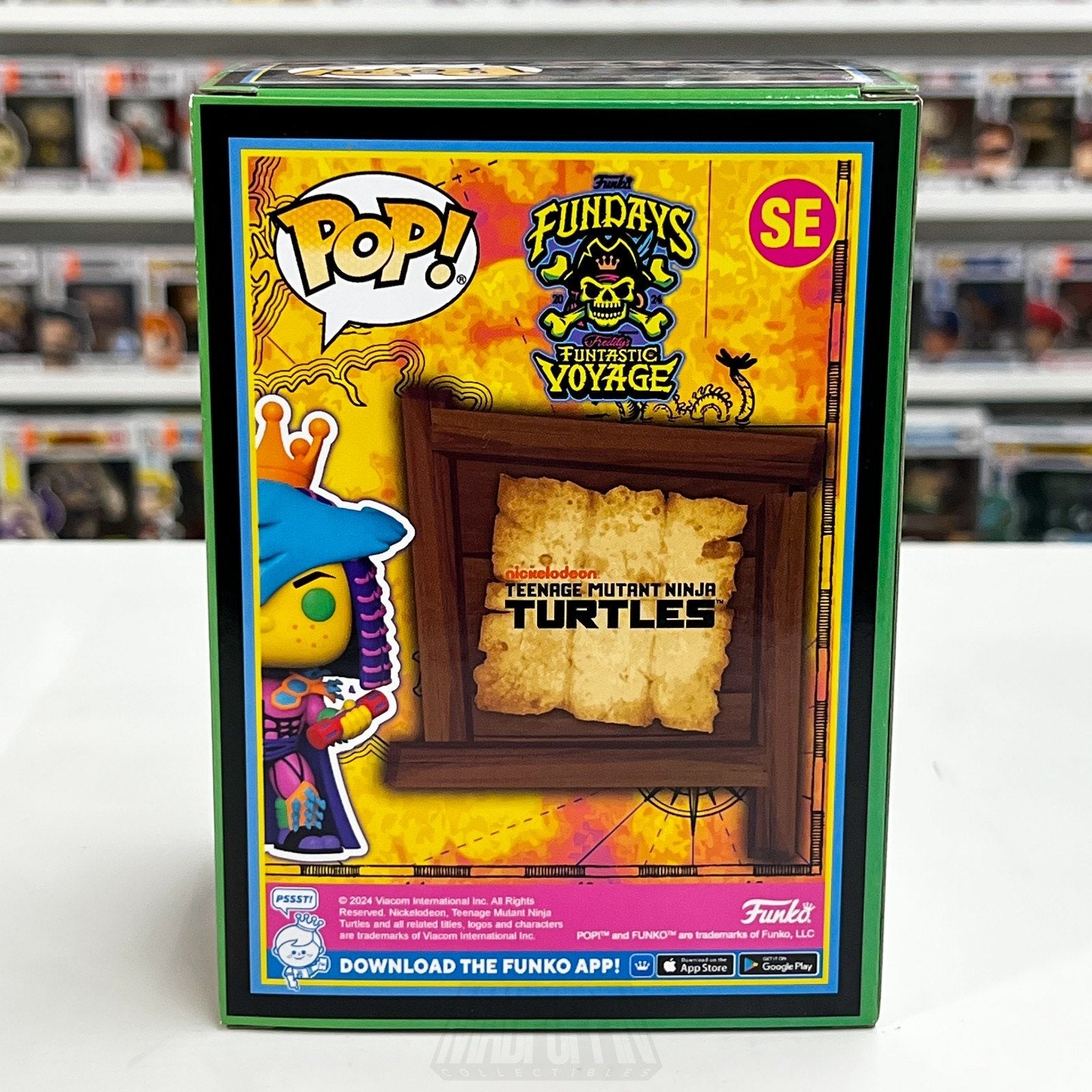 Funko Pop Fundays Funtastic Voyage Freddy Shredder Blacklight TMNT Figure 100PC