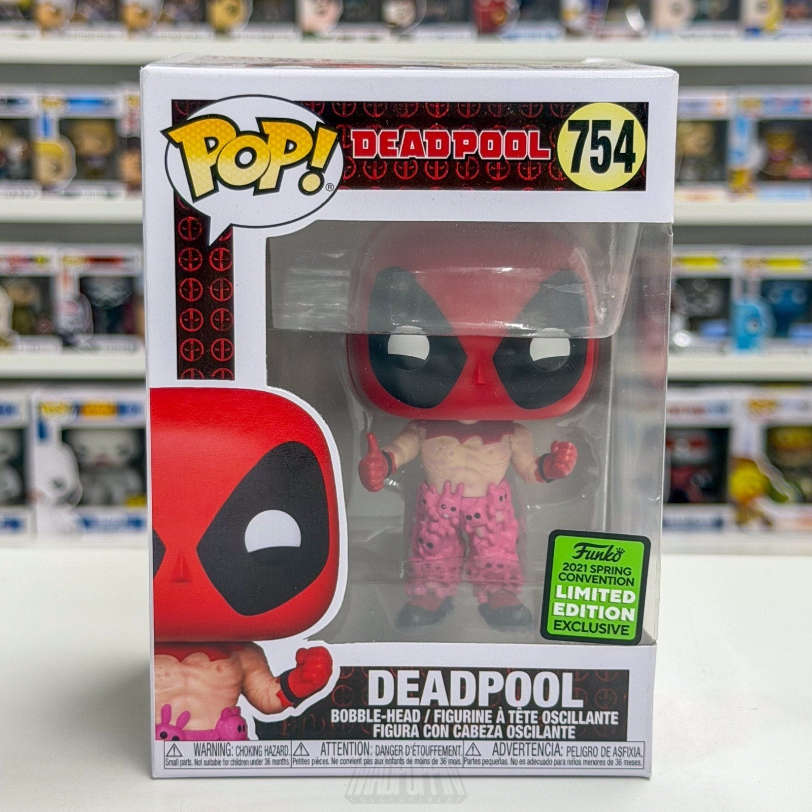 Funko Pop Marvel Deadpool Teddy Pants ECCC Spring Con 754 Antihero Vinyl Figure