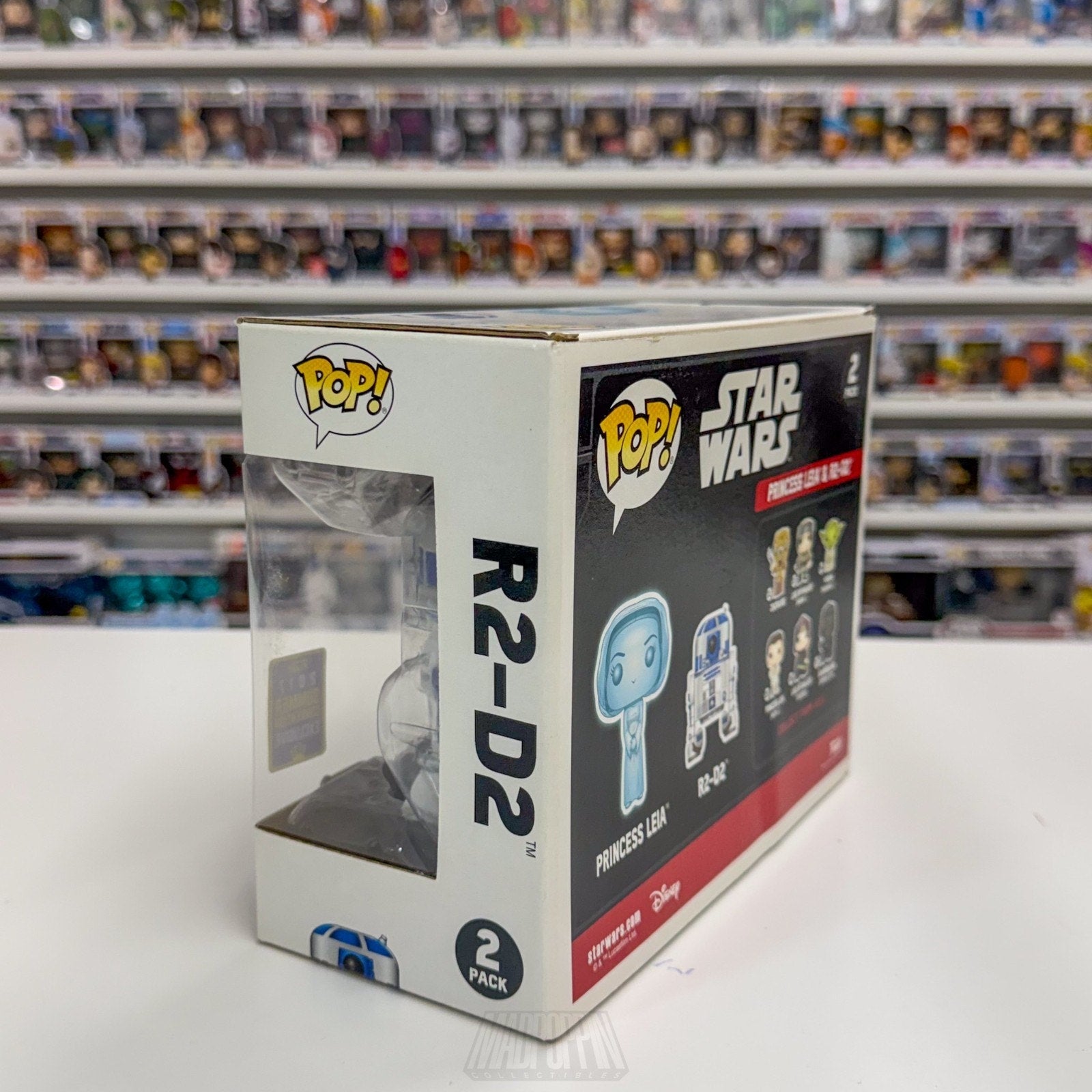 Funko Pop Star Wars Princess Leia Holographic Glow & R2-D2 SDCC 2 Pack Figure