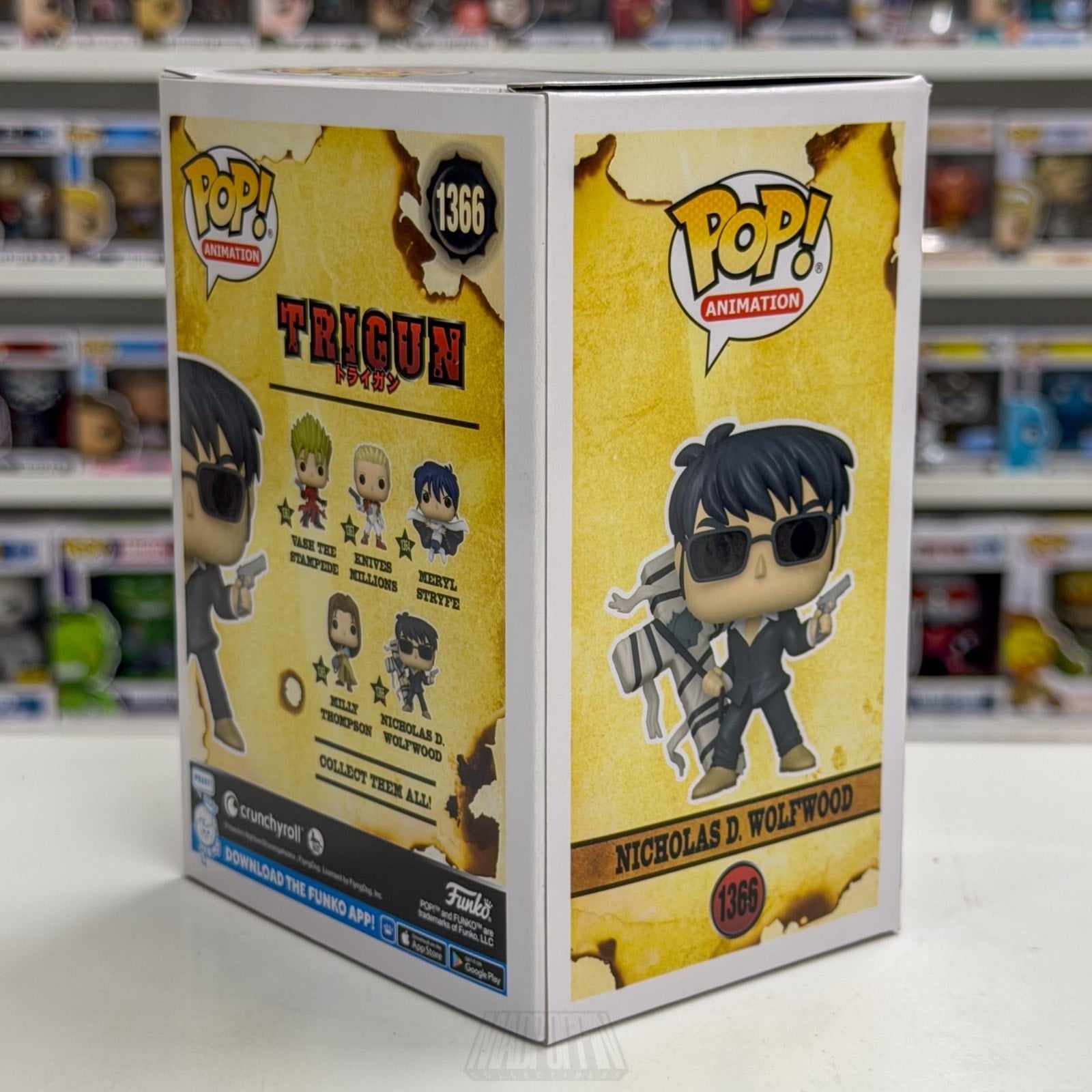 Funko Pop Anime Trigun Nicholas D Wolfwood 1366 Japanese Manga Toy Vinyl Figure