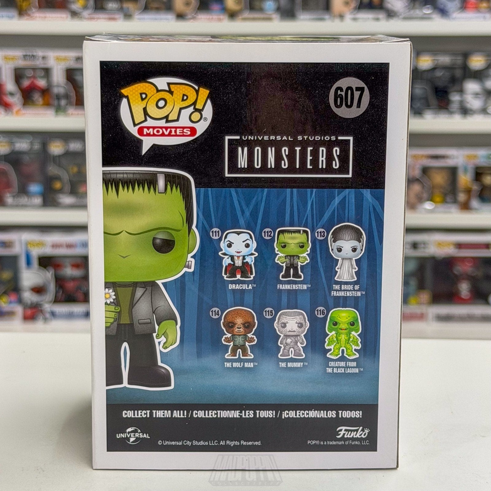 Funko Pop Movies Monsters Frankenstein w/Flower Glow Walgreens 607 Horror Figure