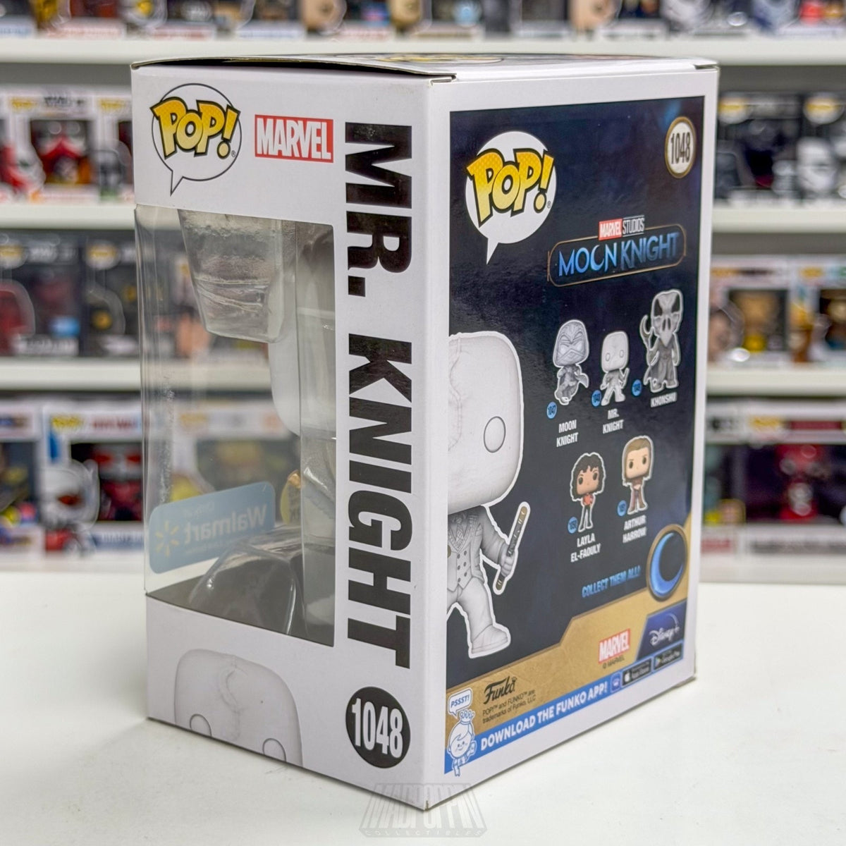 Funko Pop Marvel Mr Moon Knight Walmart Glow 1048 MCU Disney Show Vinyl Figure