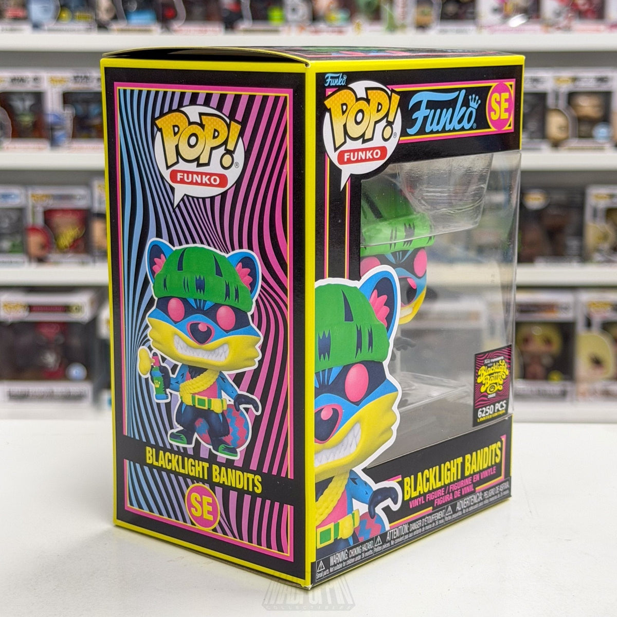 Funko Pop Fundays Blacklight Battle Bandits LE 6250 SE Raccoon Toy Vinyl Figure