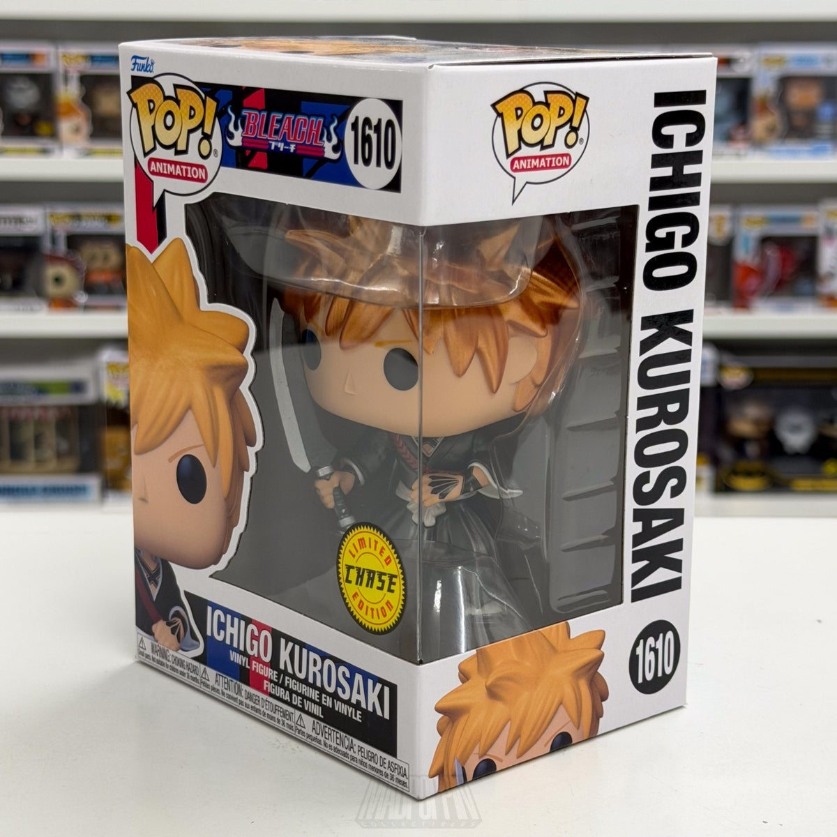 Funko Pop Anime Bleach Ichigo Kurosaki Metallic Chase 1610 Manga Vinyl Figure