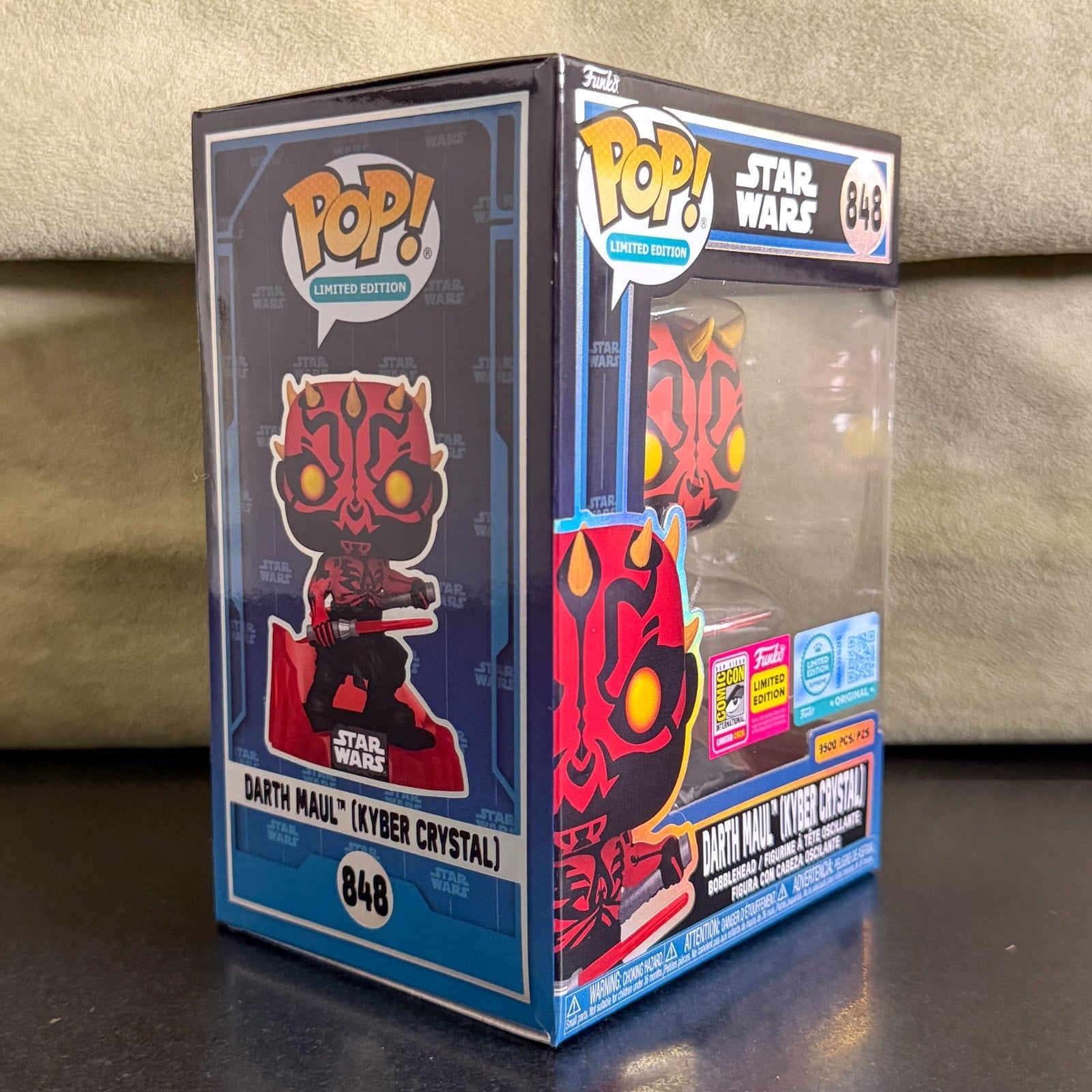 Funko Pop Star Wars Darth Maul Kyber Crystal 848 SDCC 2026 LE 9500 Vinyl Figure