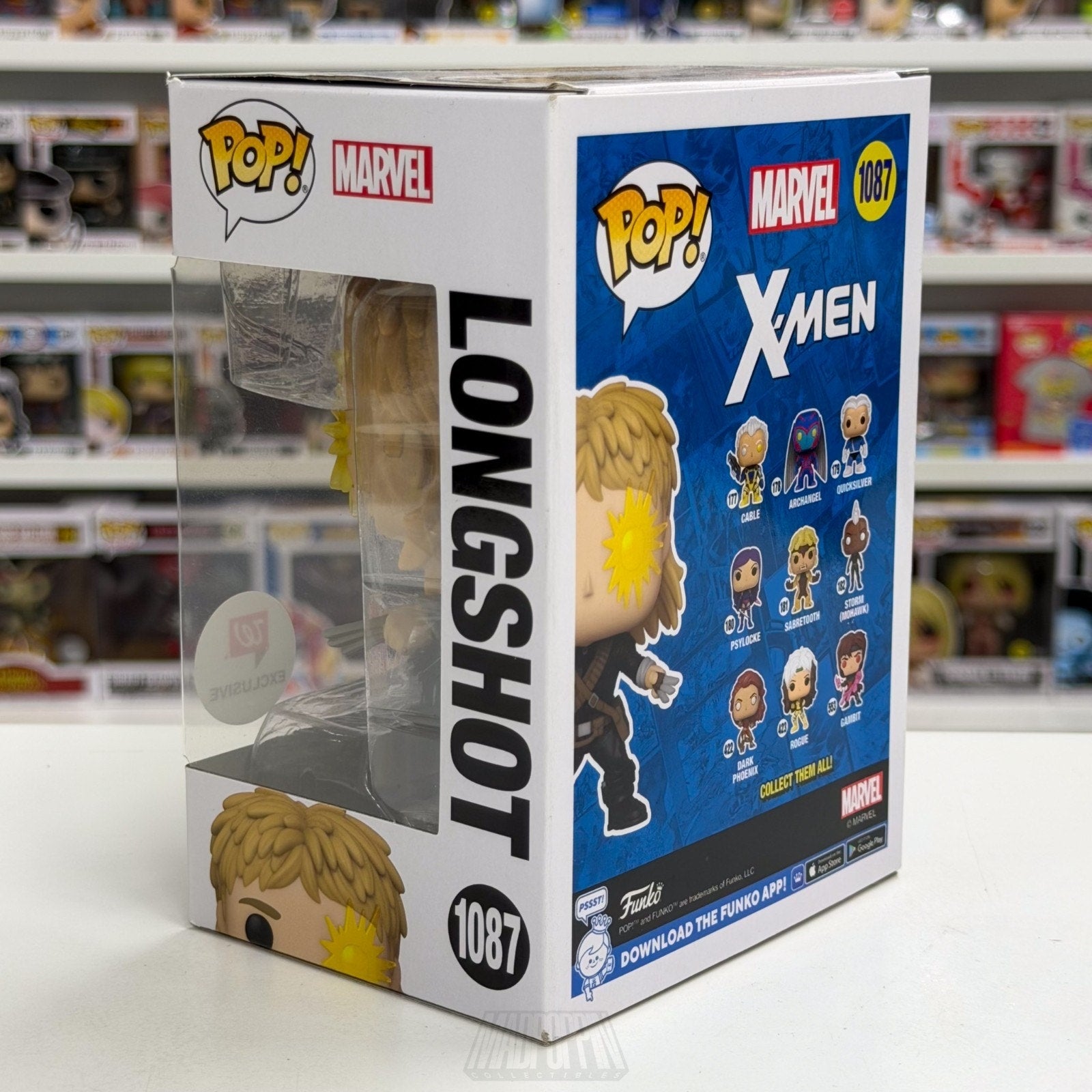 Funko Pop Marvel X-Men Longshot Walgreens 1087 Mutant Superhero Toy Vinyl Figure