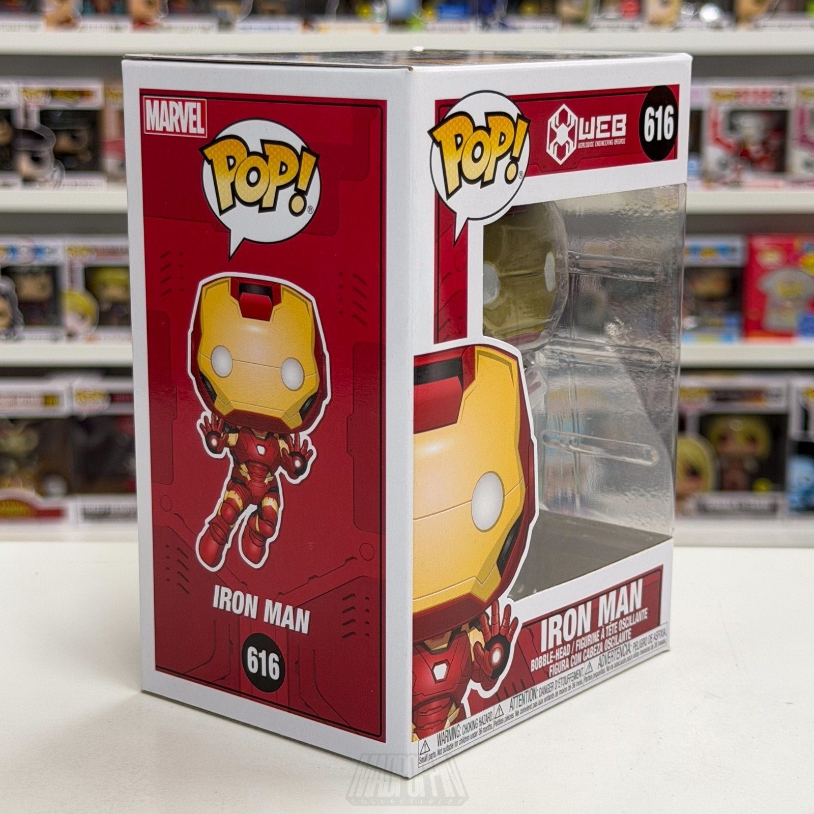 Funko Pop Marvel WEB Iron Man Disney Park Exclusive 616 Superhero Vinyl Figure