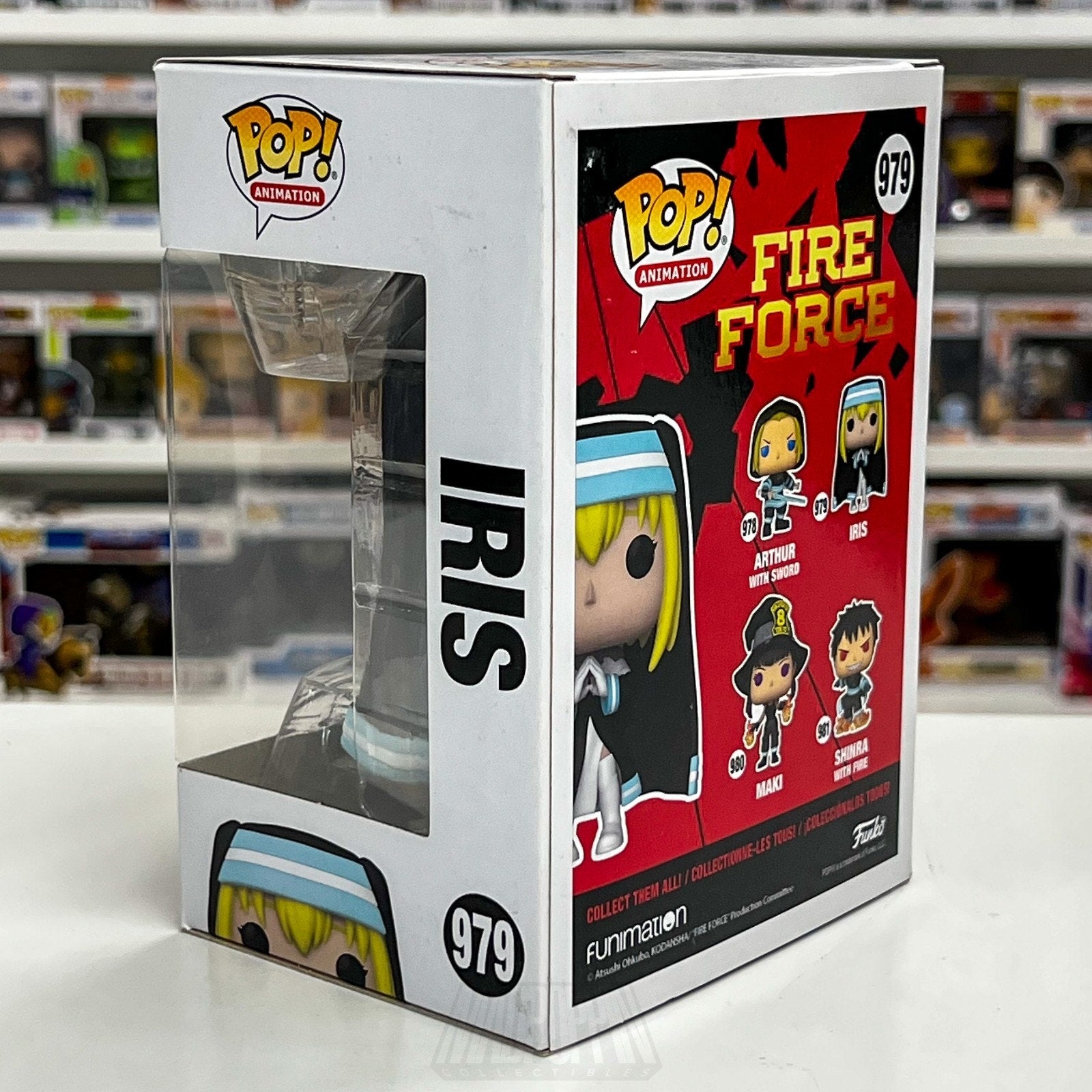 Funko Pop Anime Fire Force Sister Iris 979 Holy Japanese Manga Toy Vinyl Figure