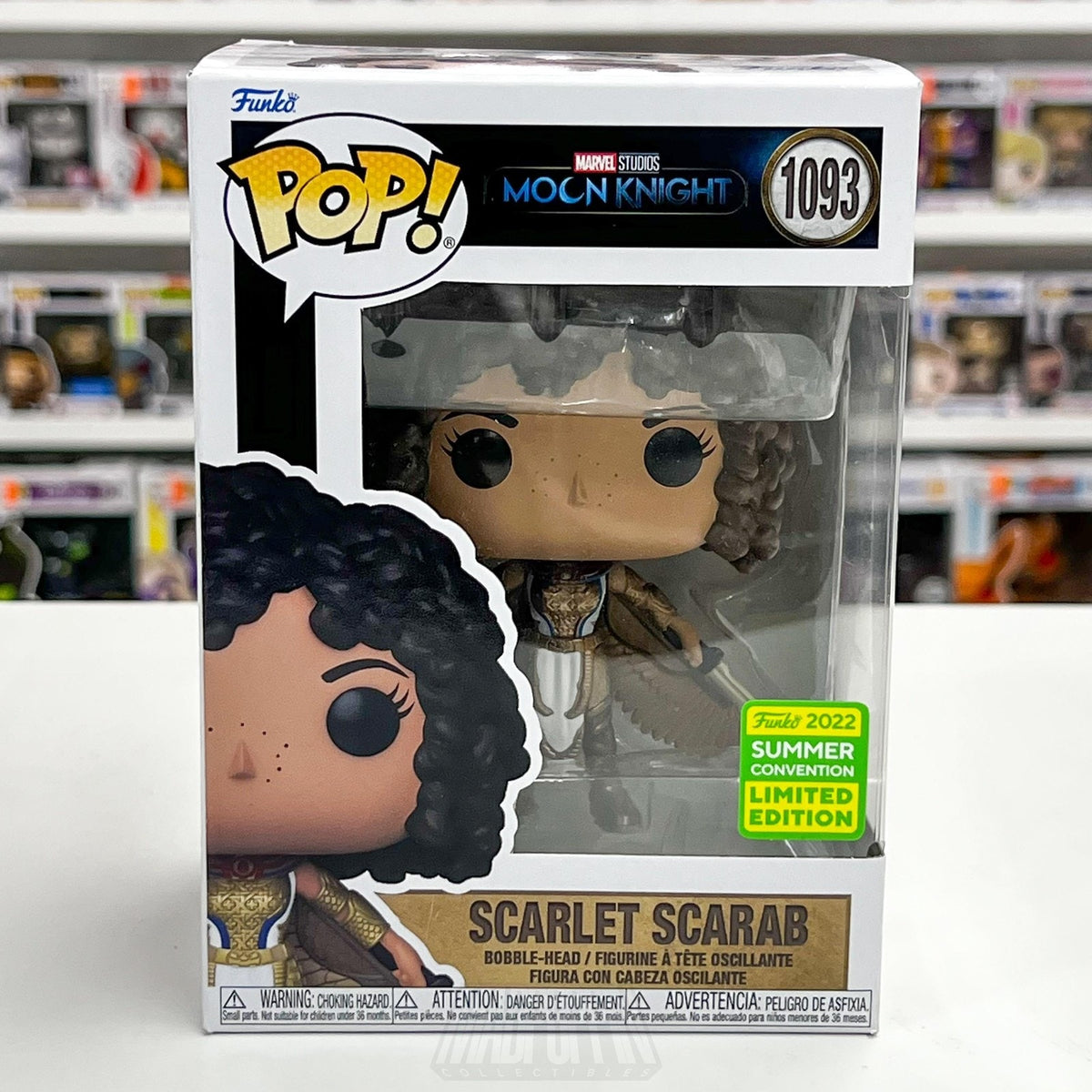 Funko Pop Marvel Moon Knight Scarlet Scarab 1093 Bobble-Head 2022 Summer LE SDCC