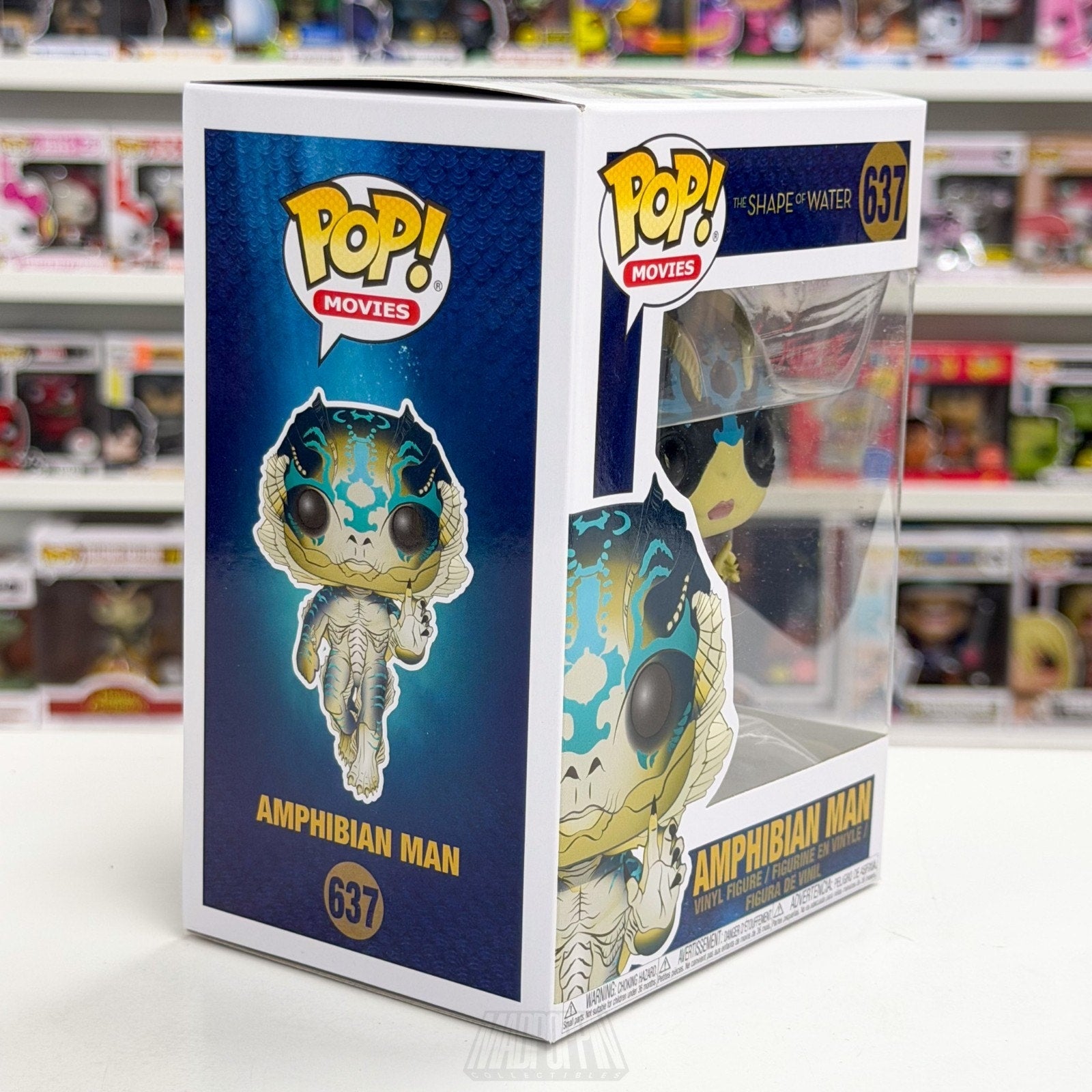 Funko Pop Movies Shape of Water Amphibian Man 637 Dark Fantasy Toy Vinyl Figure