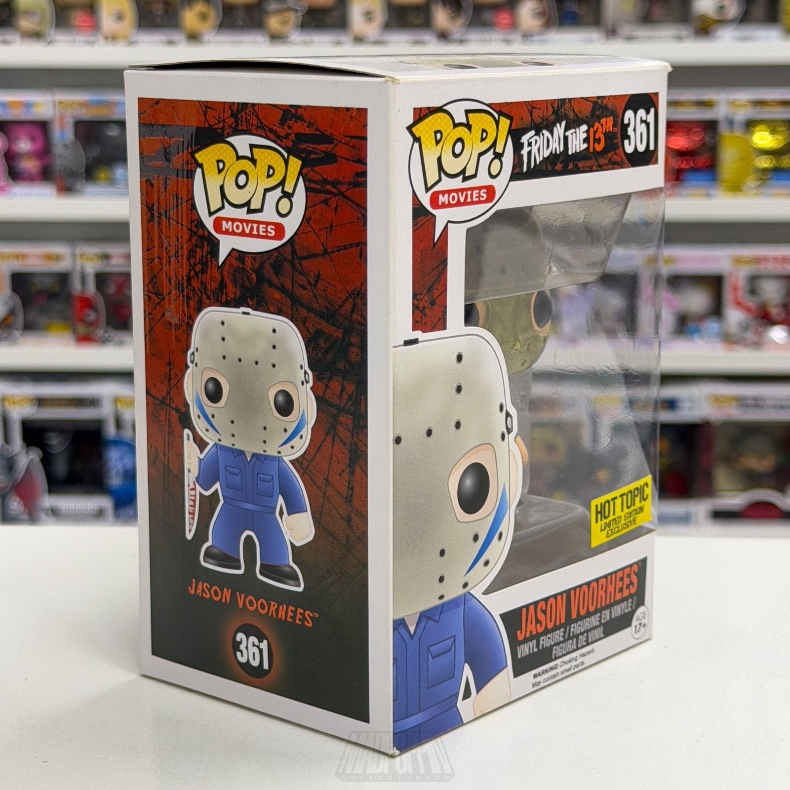 Funko Pop Movies Friday the 13th Jason Voorhees Blue Hot Topic 361 Vinyl Figure