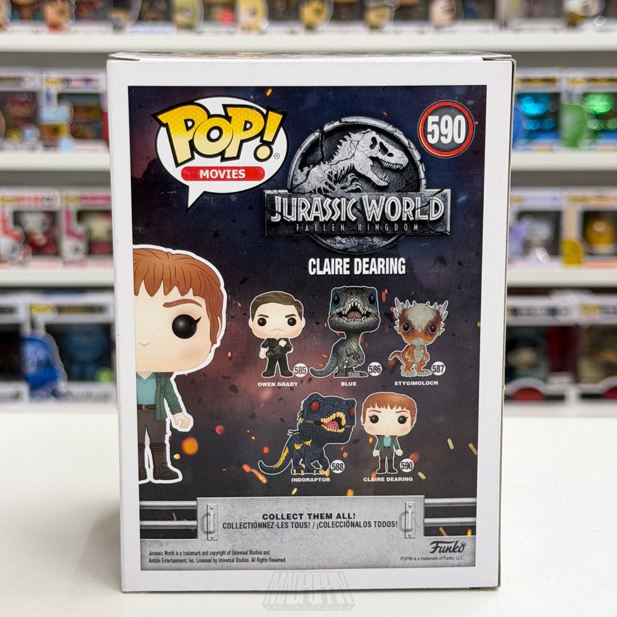 Funko Pop Movies Jurassic World Fallen Kingdom Claire Dearing 590 Vinyl Figure