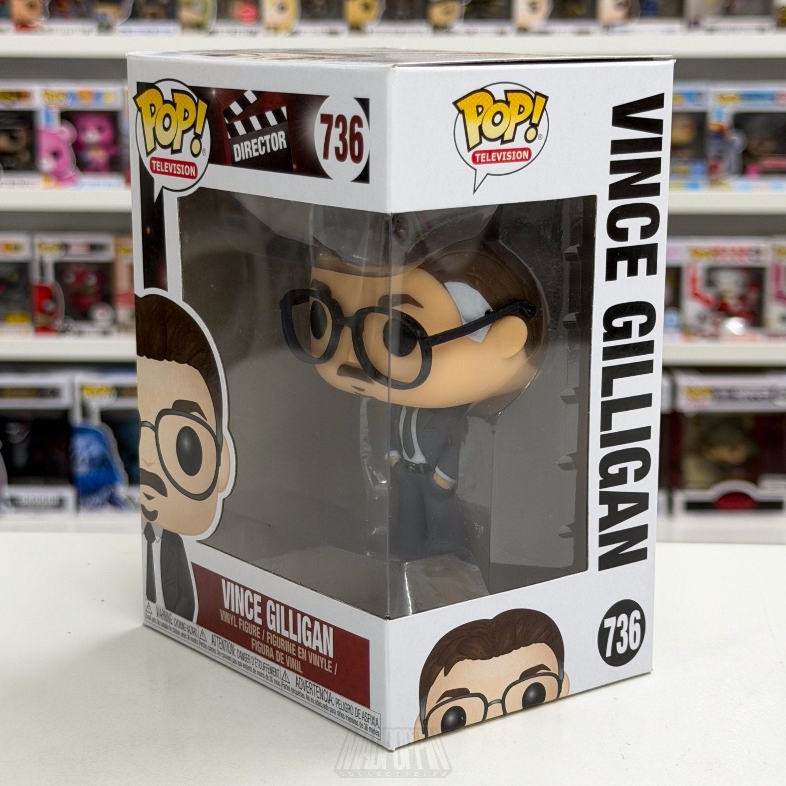 Funko Pop TV Director Vince Gilligan 736 Breaking Bad Screenwriter Vinyl Figure
