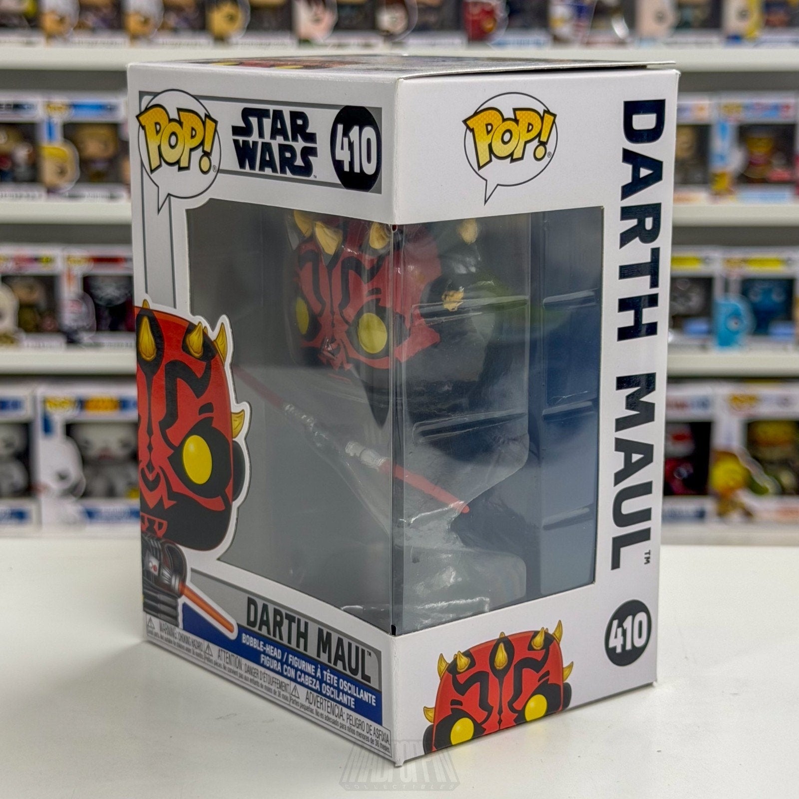 Funko Pop Star Wars Clone Wars Darth Maul Lightsaber 410 Sith Lord Vinyl Figure