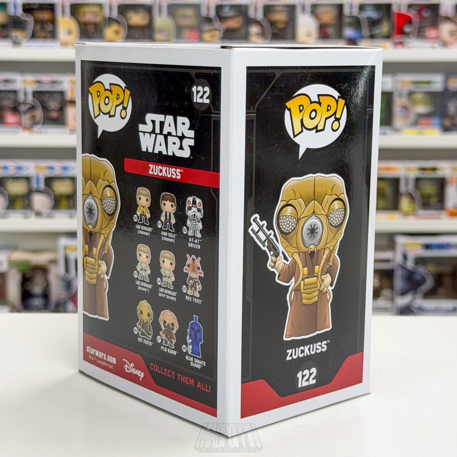 Funko Pop Star Wars Zuckuss Toy Wars 122 ESB Force Bounty Hunter Vinyl Figure