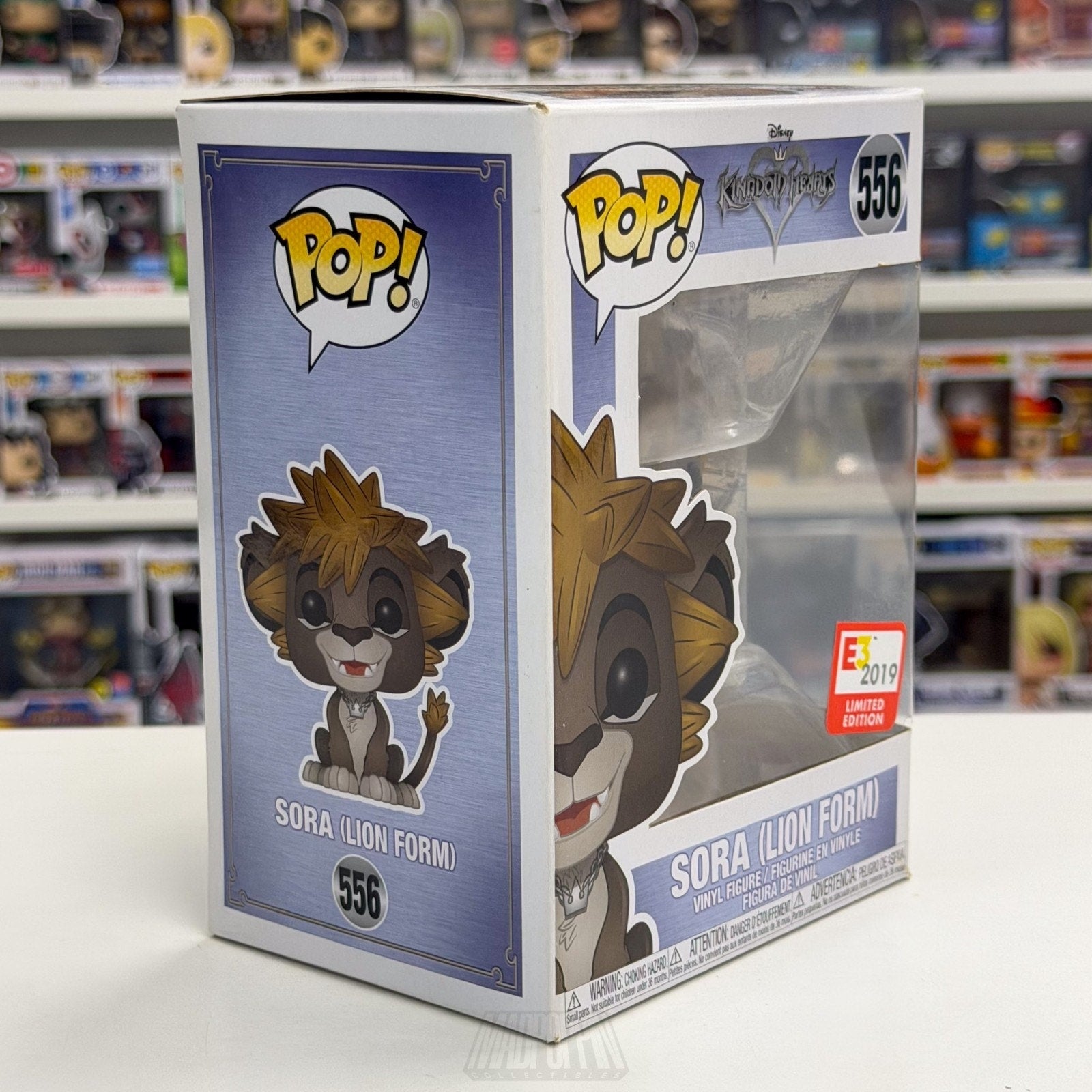 Funko Pop Games Disney Kingdom Hearts III Sora Lion 556 E3 Expo 556 Vinyl Figure