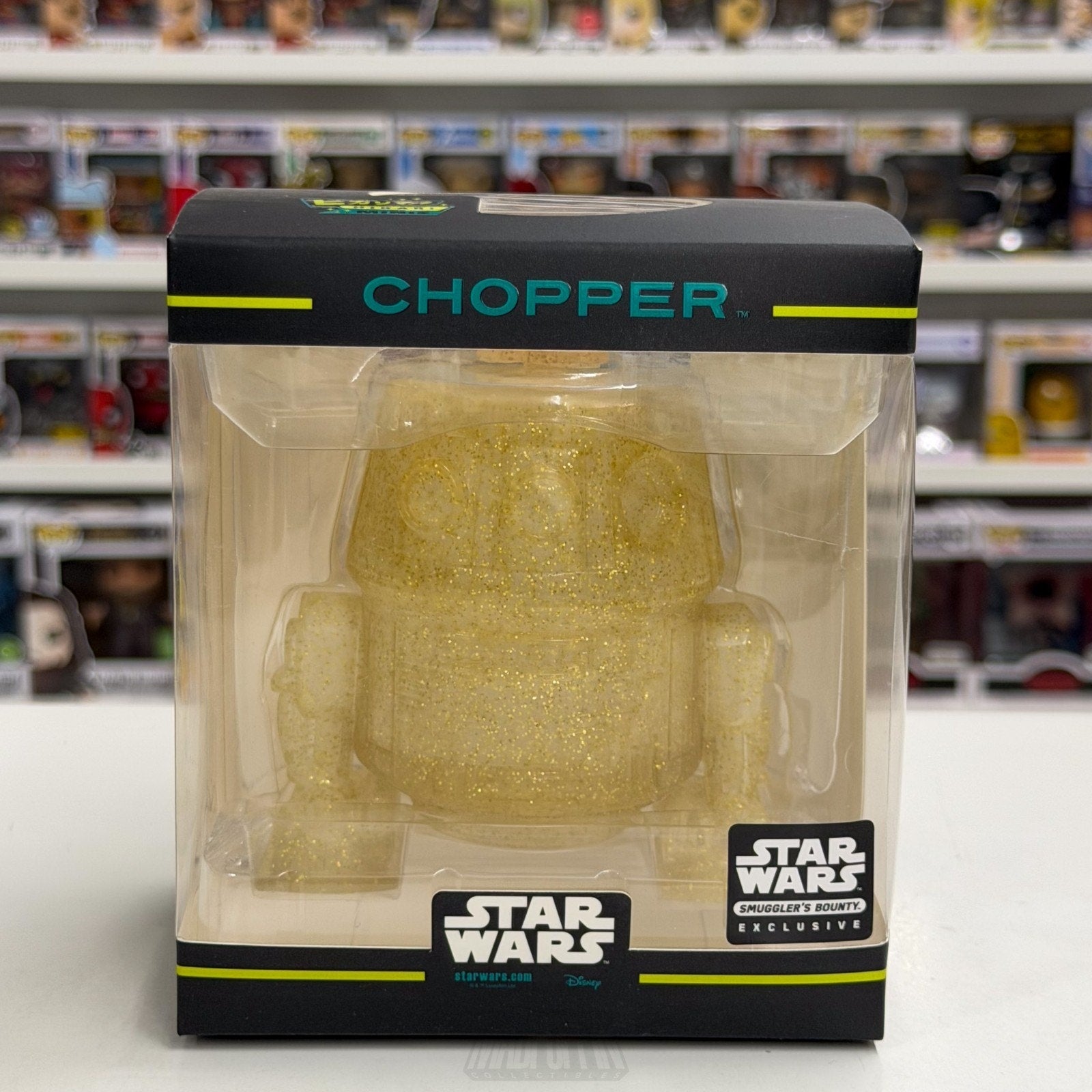 Funko Hikari Mini XS Star Wars Smugglers Bounty Rebels Chopper Gold Glitter Toy