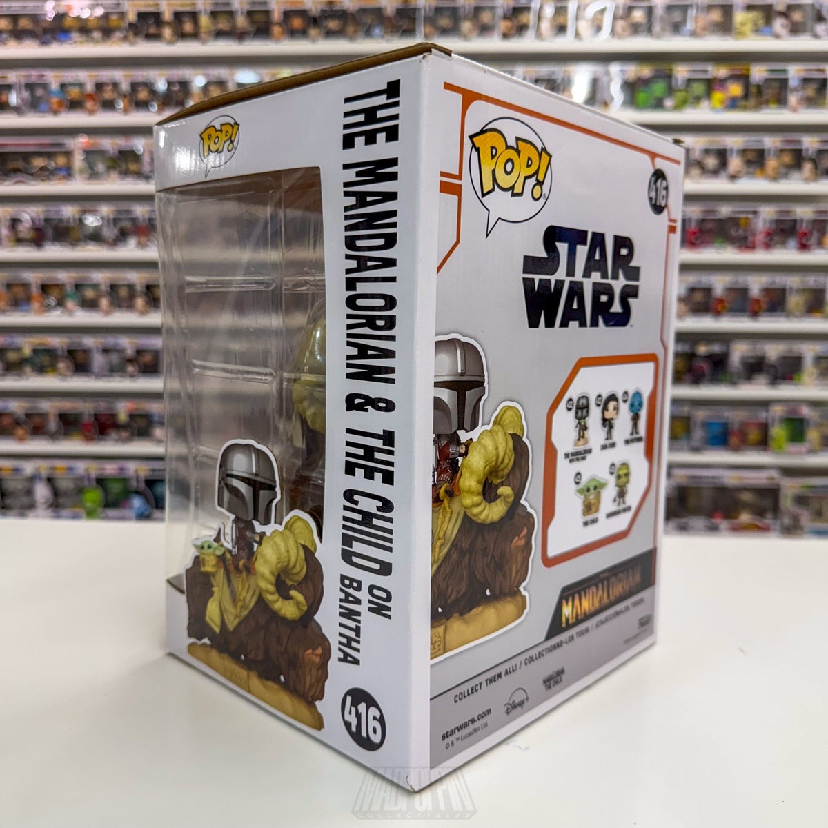 Funko Pop Rides Star Wars The Mandalorian & The Child on Bantha 416 Vinyl Figure