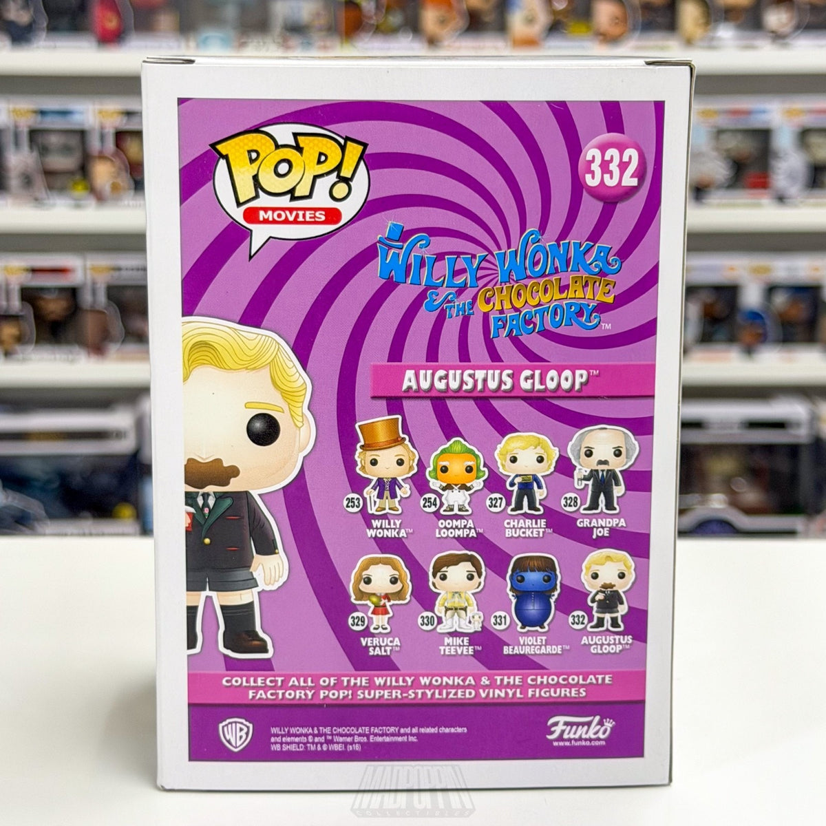 Funko Pop Movies Willy Wonka & The Chocolate Factory Augustus Gloop 332 Figure