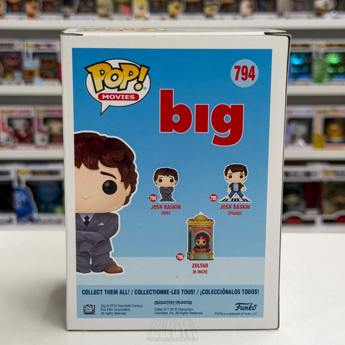 Funko Pop Movies Big Josh Baskin Grey Suit 794 Child Kid Wish Toy Vinyl Figure