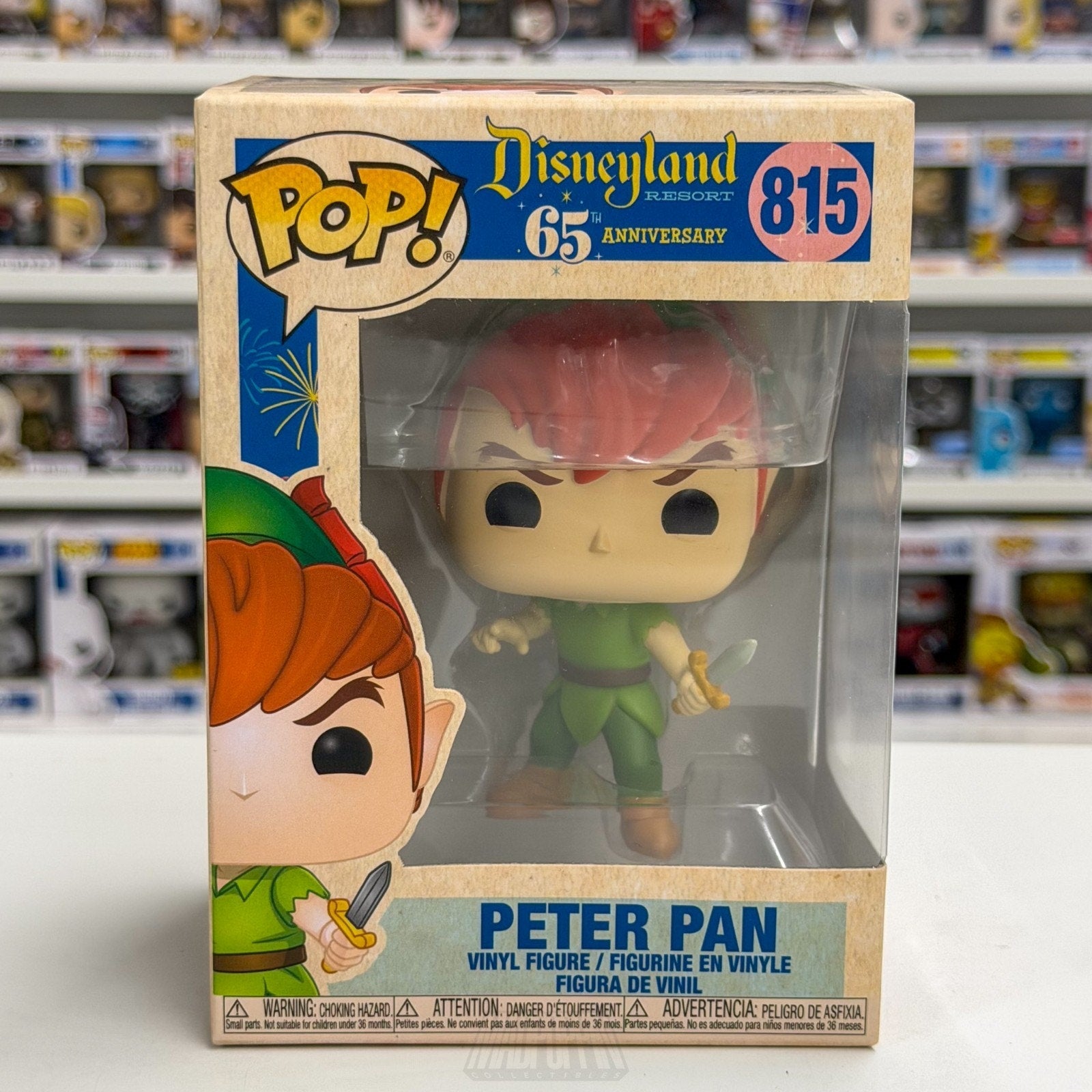 Funko Pop Disneyland 65th Anniversary Peter Pan 815 Pirates Fantasy Vinyl Figure