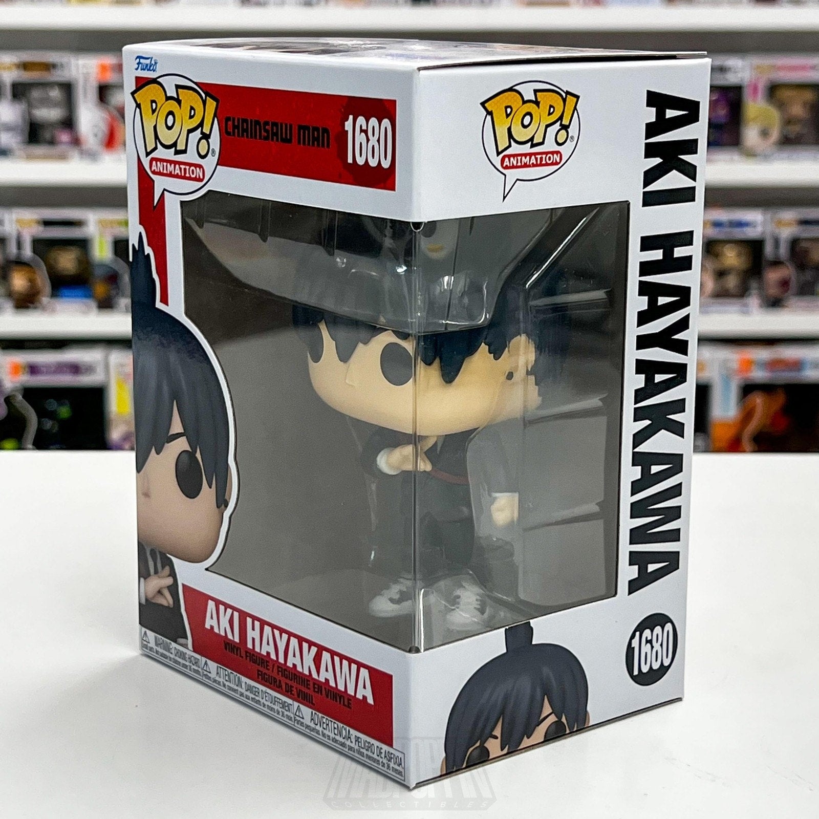 Funko Pop! Animation Chainsaw Man Aki Hayakawa 1680 Vinyl Figure Anime Box