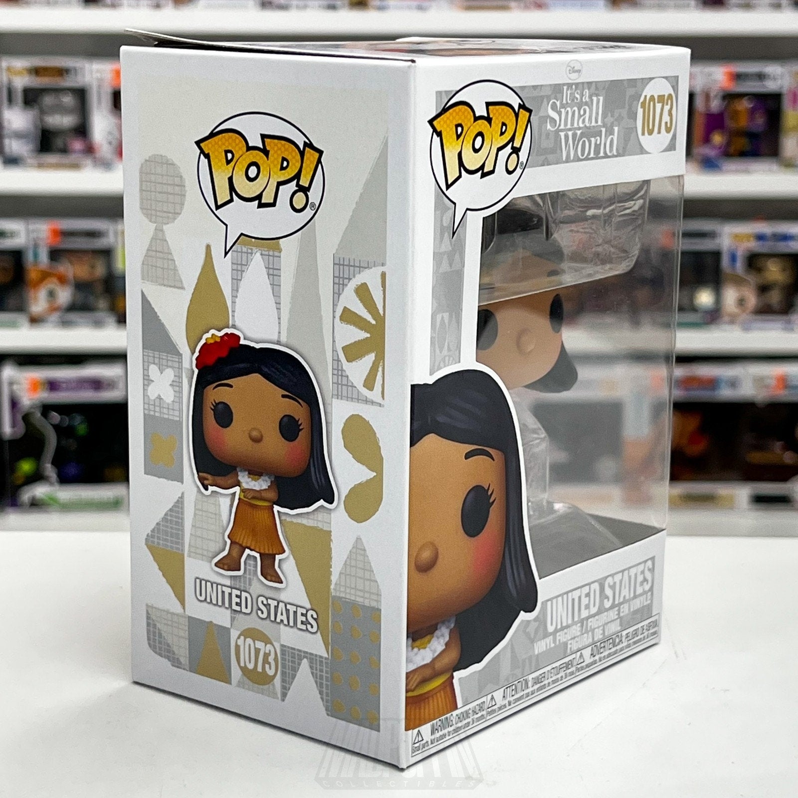 Funko Pop Disney It's A Small World United States 1073 Fantasyland Ride Hawaii