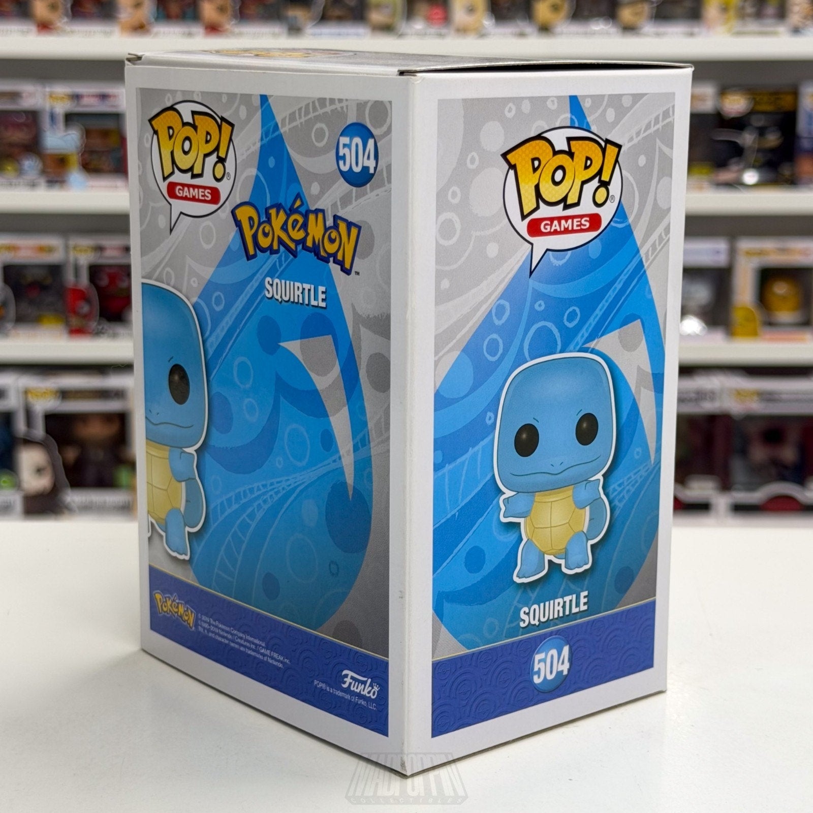 Funko Pop Games Pokemon Squirtle 504 TCG Gen 1 Water Turtle Japan Vinyl Figure