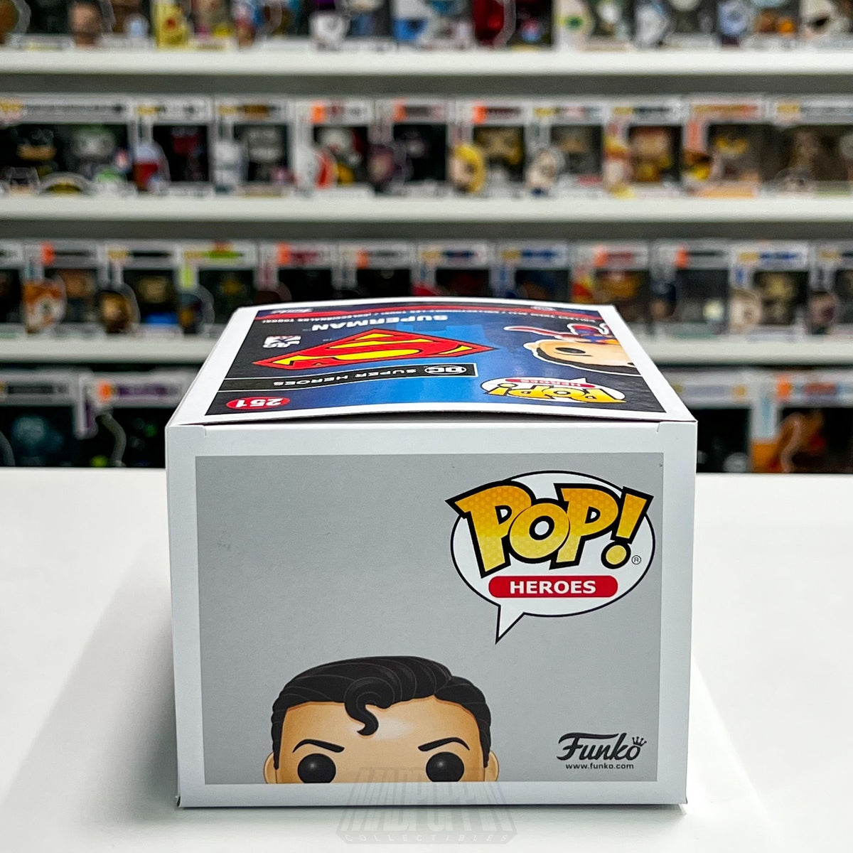 Funko Pop DC Heroes Superman Flying 251 BOX ONLY NO FIGURE NO INSERT Mint Comics