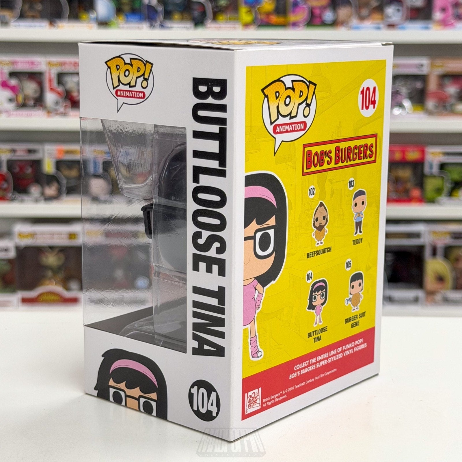Funko Pop Animation Bobs Burgers Buttloose Tina Belcher 104 Sitcom Vinyl Figure