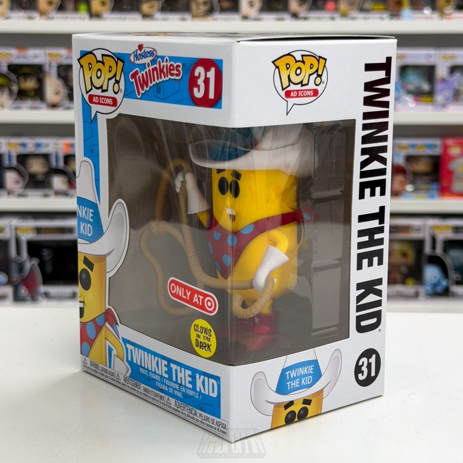 Funko Pop Ad Icons Hostess Twinkie the Kid Glow Target 31 Mascot Vinyl Figure