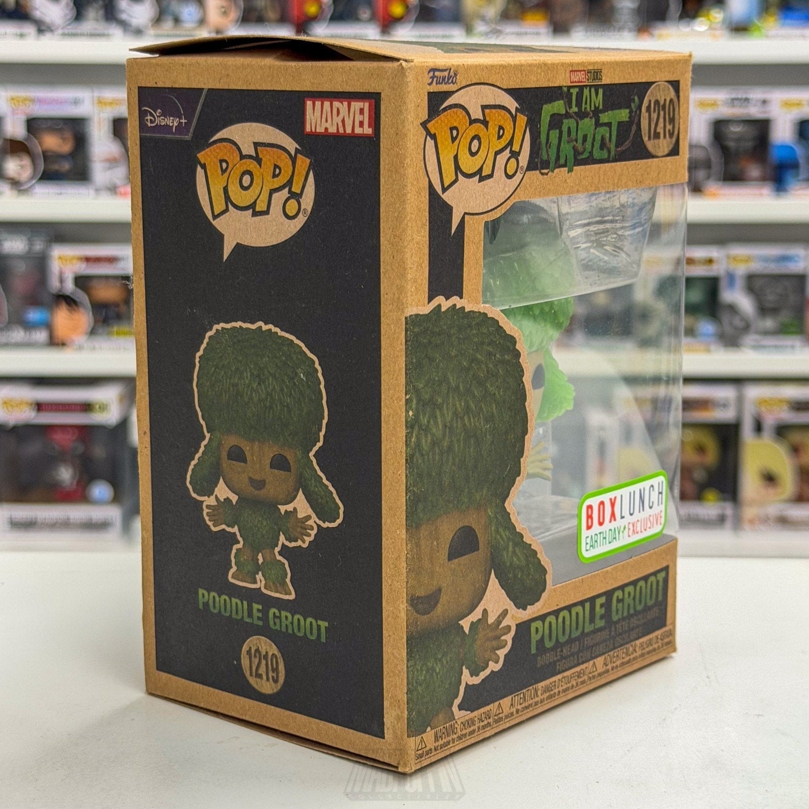Funko Pop Marvel Poodle I Am Groot Earth Day BoxLunch 1219 Tree Toy Vinyl Figure