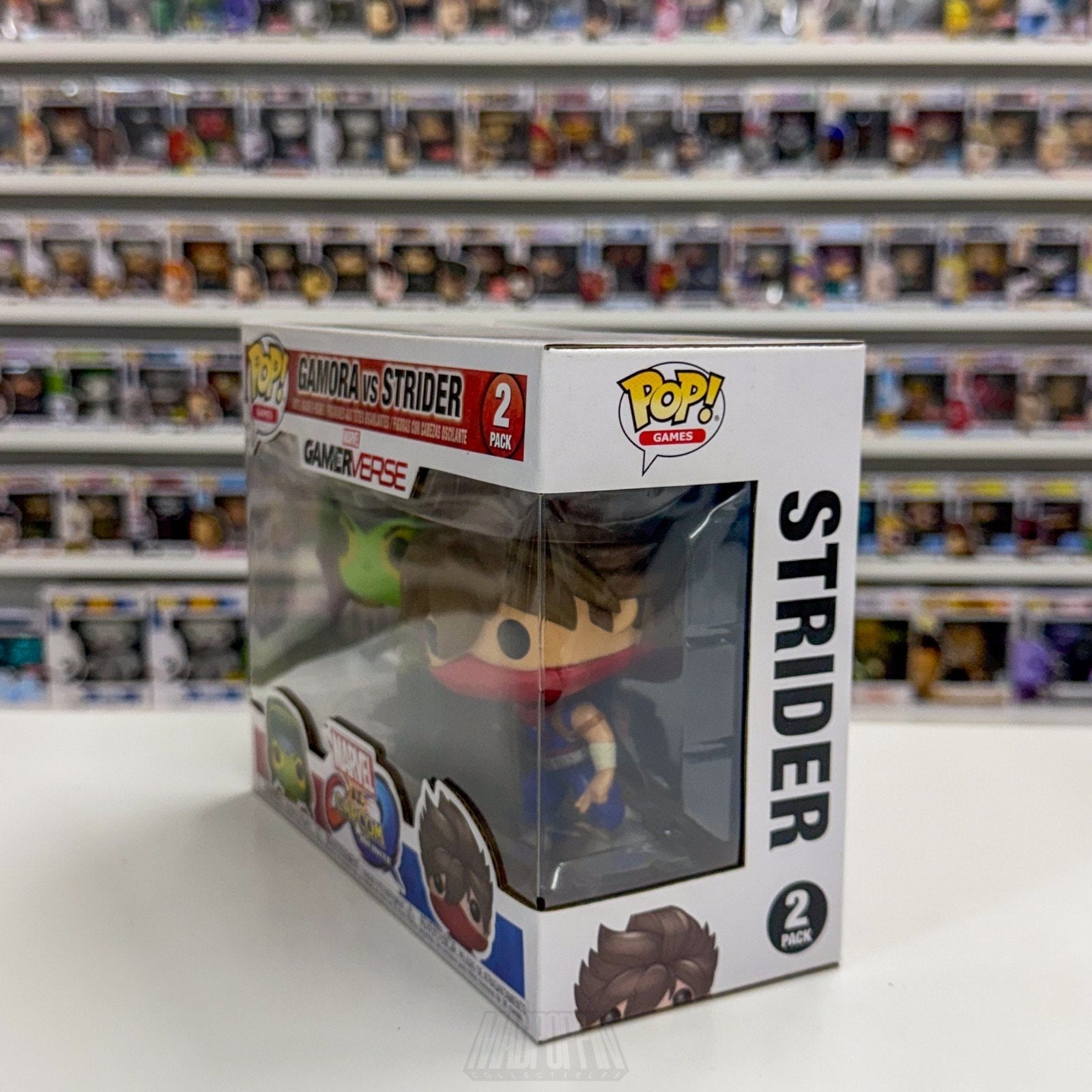 Funko Pop Marvel Capcom Gamerverse Gamora vs Strider 2 Pack Toy Vinyl Figure