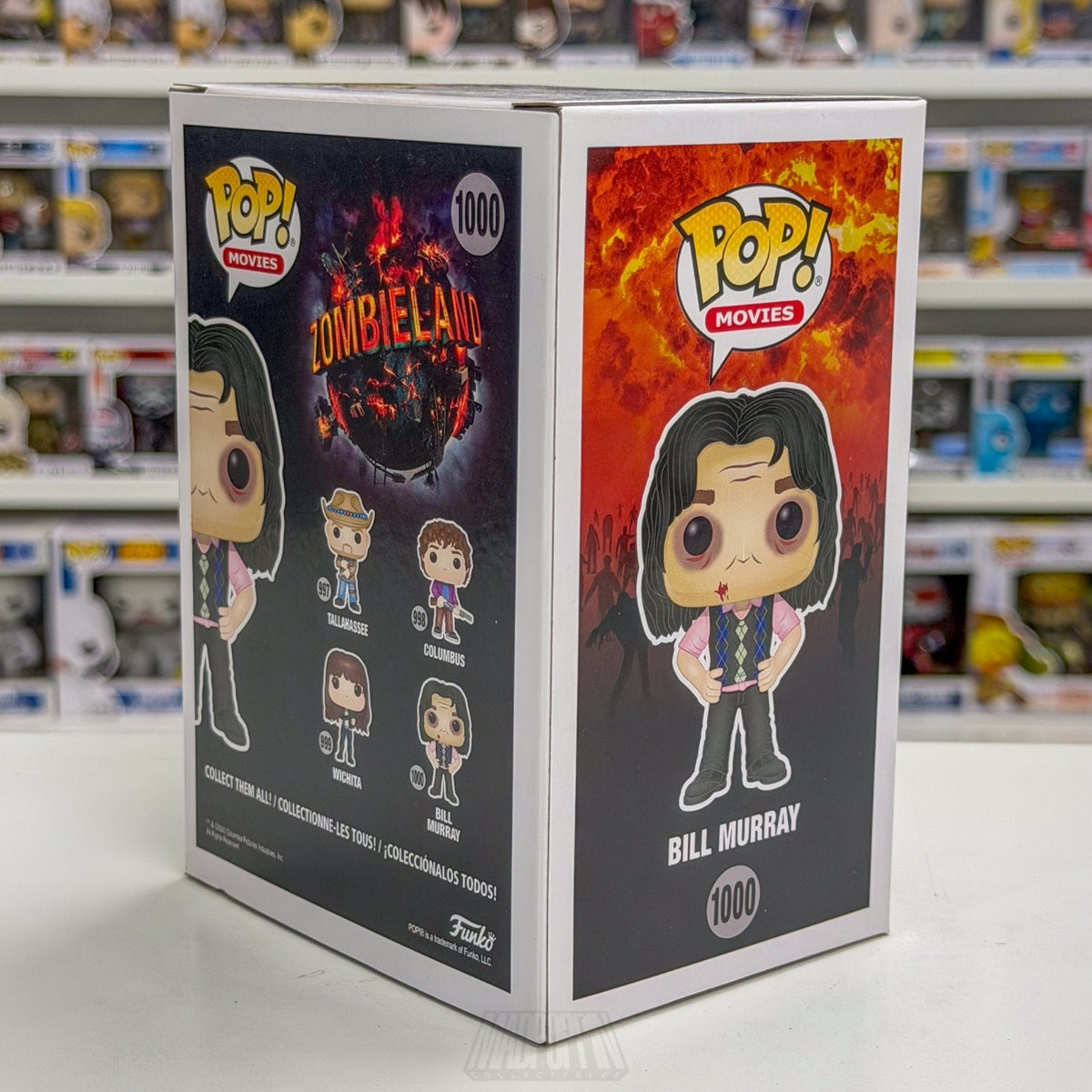 Funko Pop Movies Zombieland Bill Murray 1000 Apocalypse Horror Comedy Toy Figure