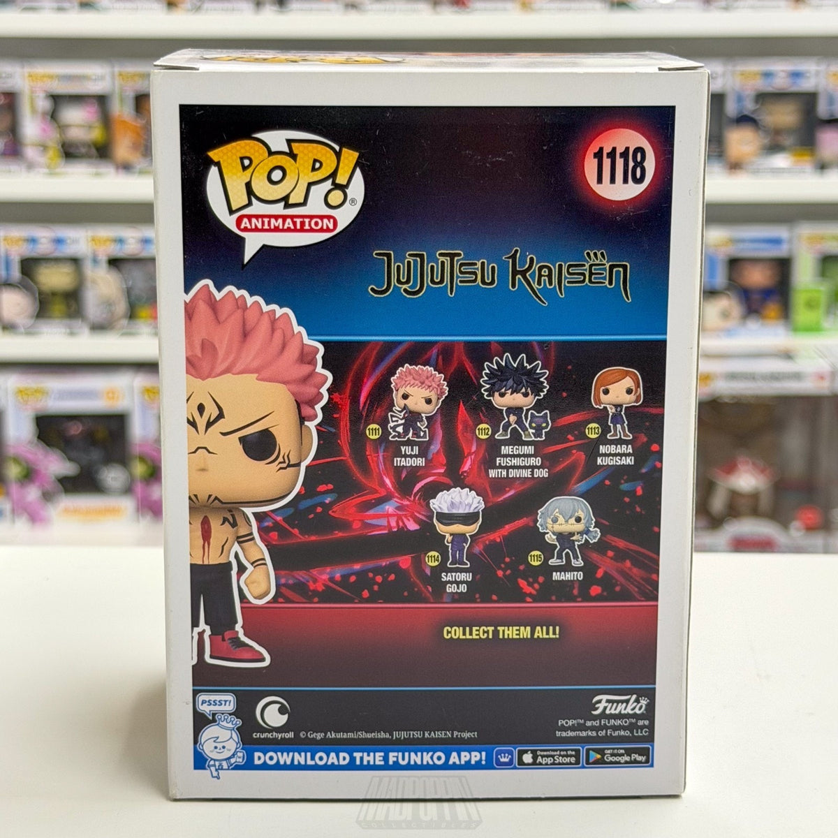 Funko Pop Anime Jujusu Kaisen Ryomen Sukuna Galactic Toys 1118 Vinyl Figure