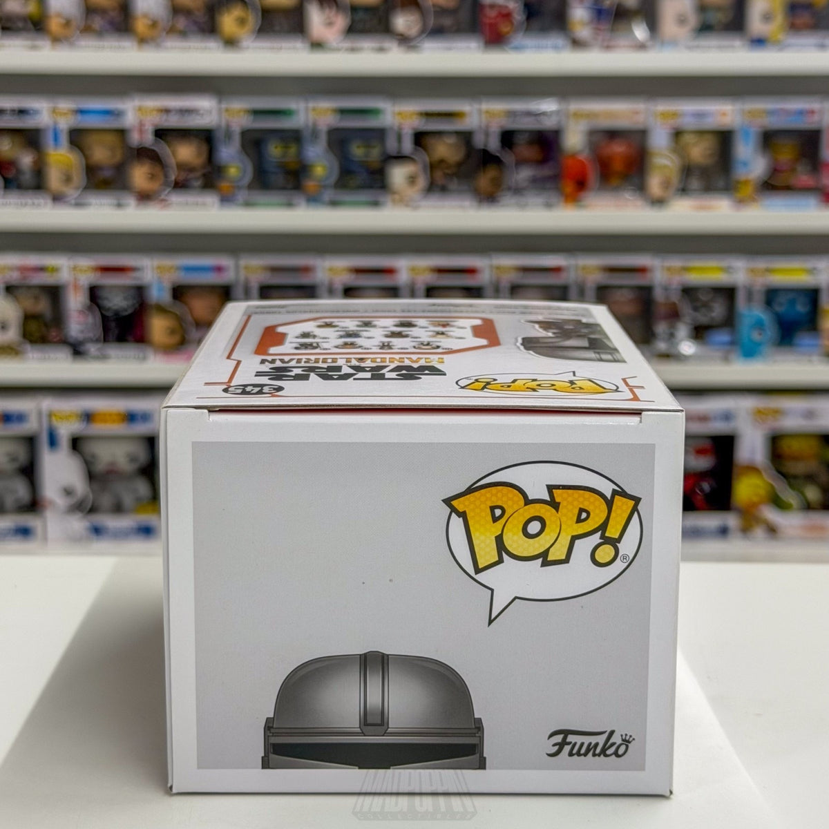Funko Pop Star Wars The Mandalorian Chrome Amazon 345 Bounty Hunter Vinyl Figure