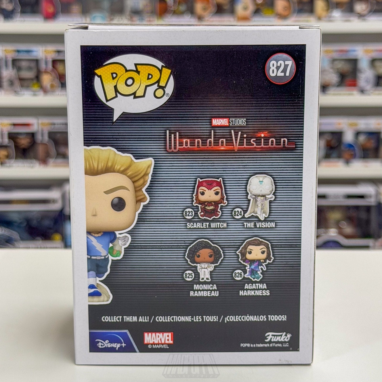Funko Pop Marvel WandaVision Pietro Maximoff Funko Shop 827 Disney+ Vinyl Figure