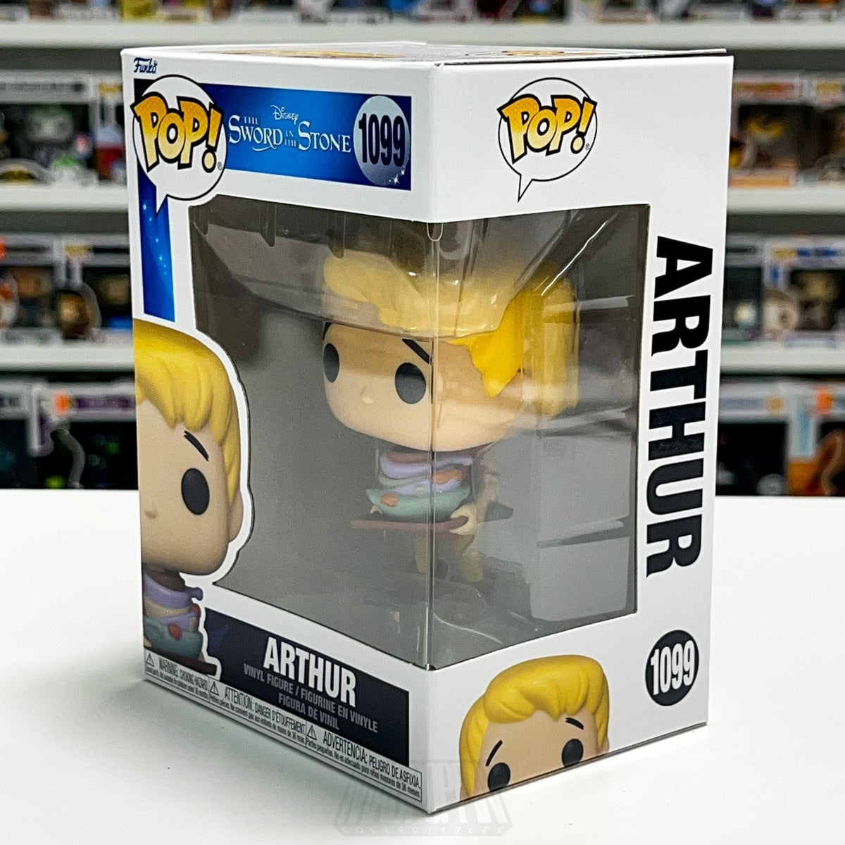 Funko Pop Disney Sword in the Stone Arthur Pendragon 1099 King Excalibur Figure