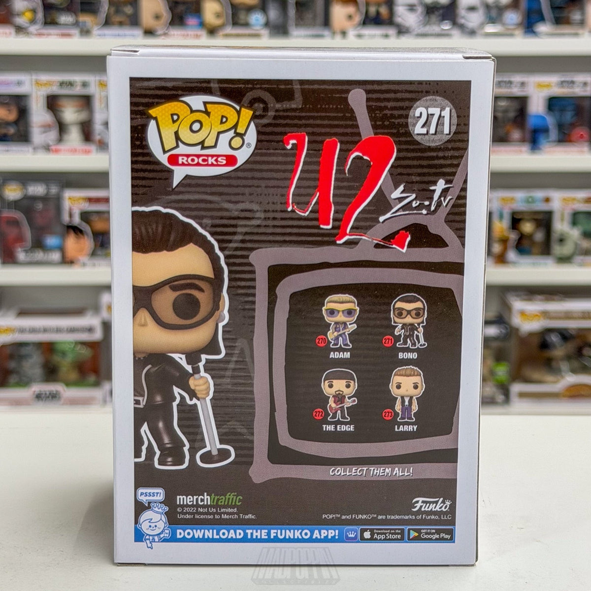 Funko Pop Rocks U2 Zoo TV Bono 271 Alternative Dublin Irish Band Vinyl Figure