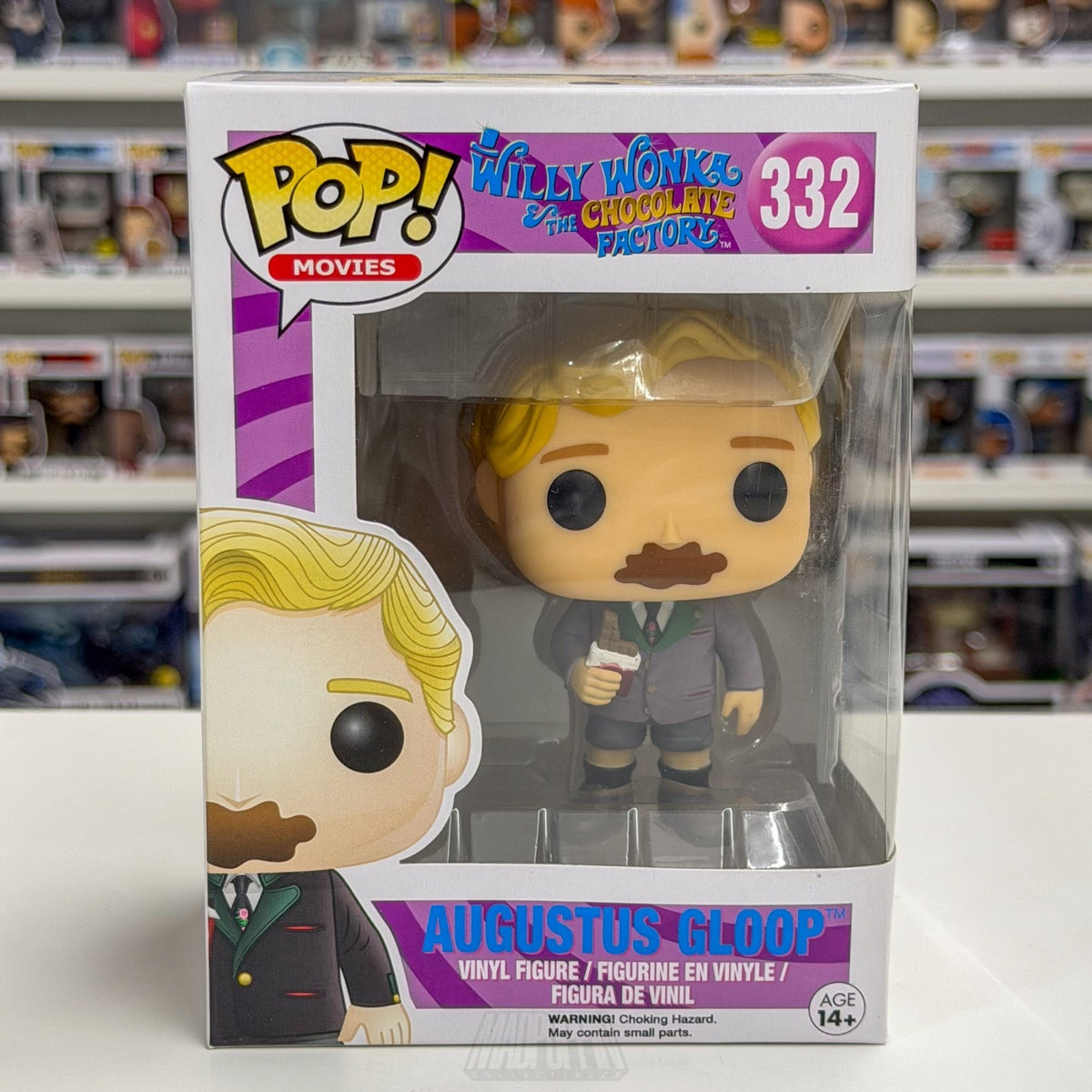 Funko Pop Movies Willy Wonka & The Chocolate Factory Augustus Gloop 332 Figure