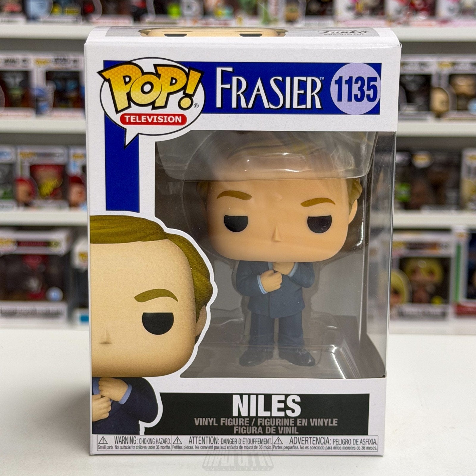 Funko Pop TV Frasier Niles Crane 1133 NBC Sitcom Cheers Spin-Off Vinyl Figure
