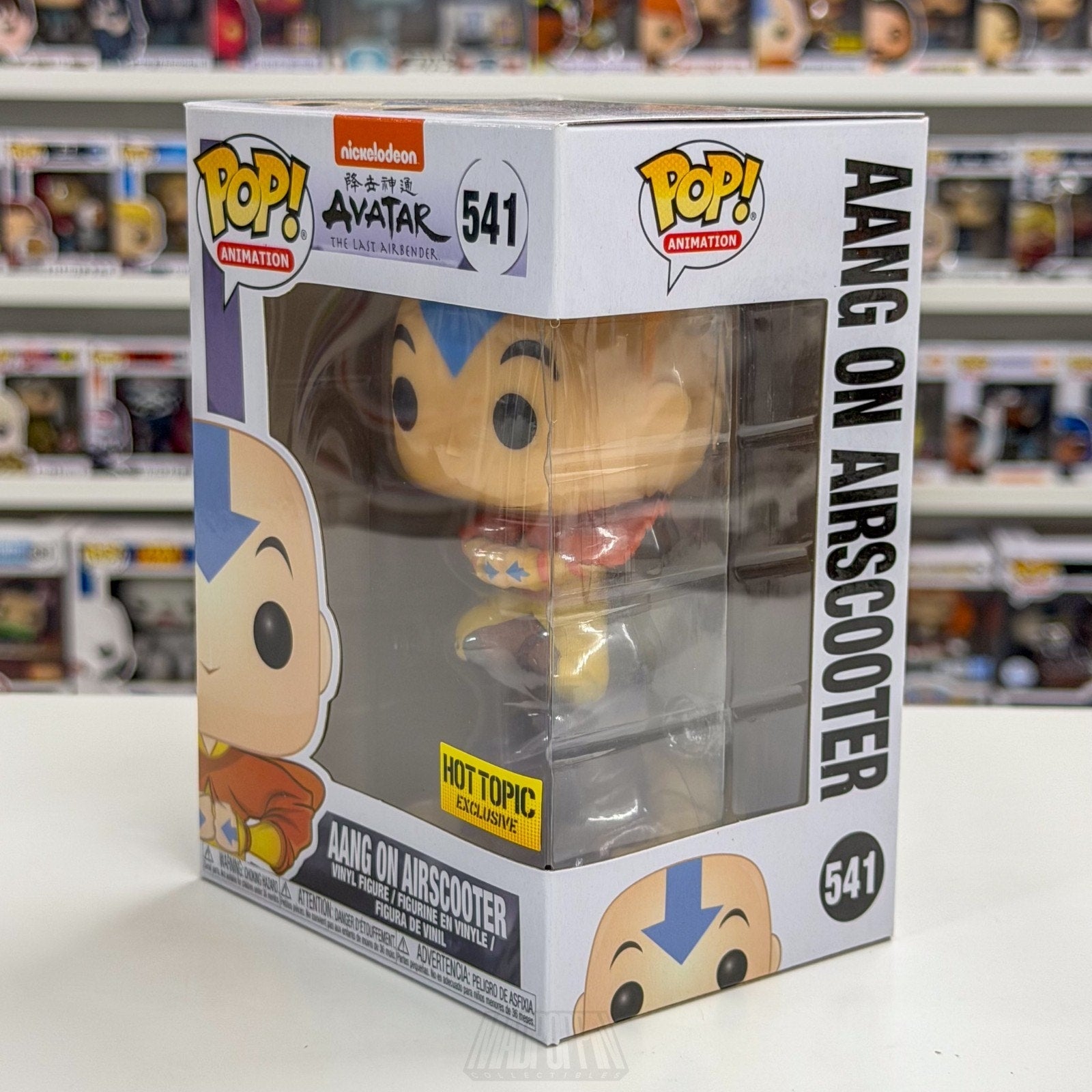 Funko Pop Animation Nickelodeon Avatar Aang On Airscooter Hot Topic 541 Figure