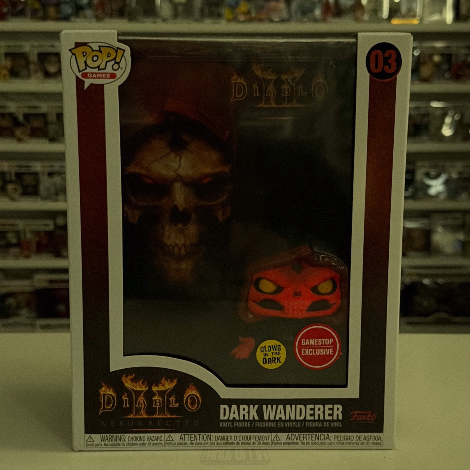 Funko Pop Games Diablo II Resurrected Dark Wanderer Glow GameStop 03 Toy Figure