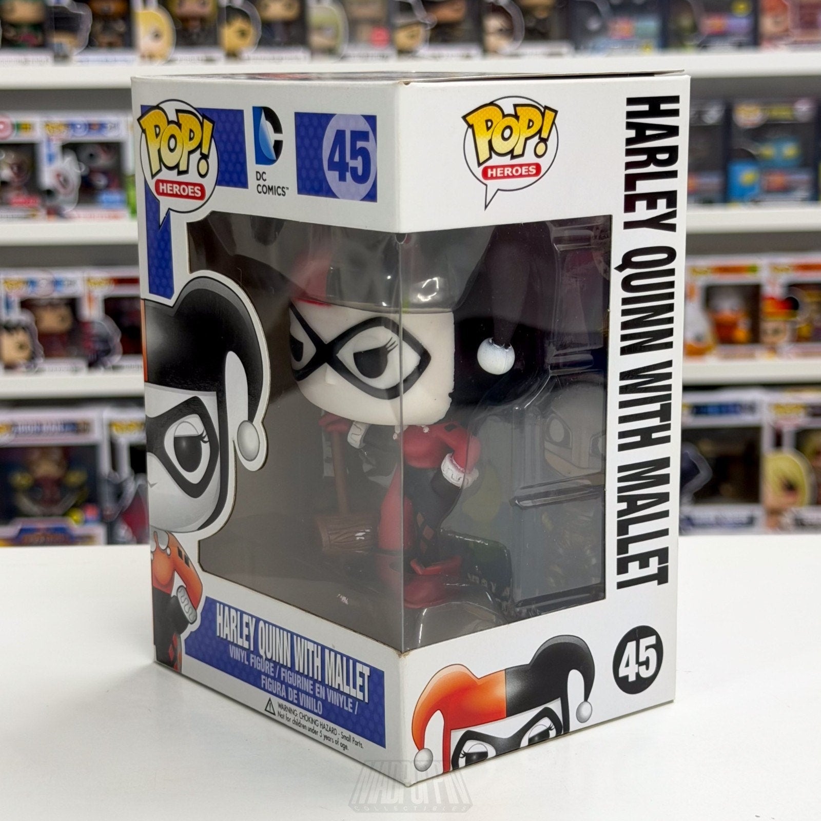 Funko Pop DC Comics Harley Quinn w/Mallet 45 Batman Joker Villain Vinyl Figure