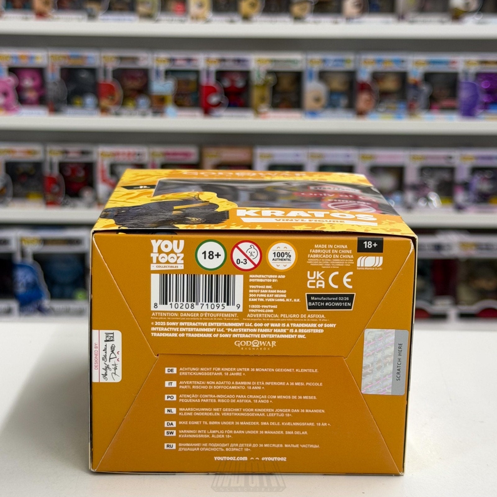Youtooz God of War Ragnarok Kratos Chrome Target Exclusive 2755/7500 Toy Figure