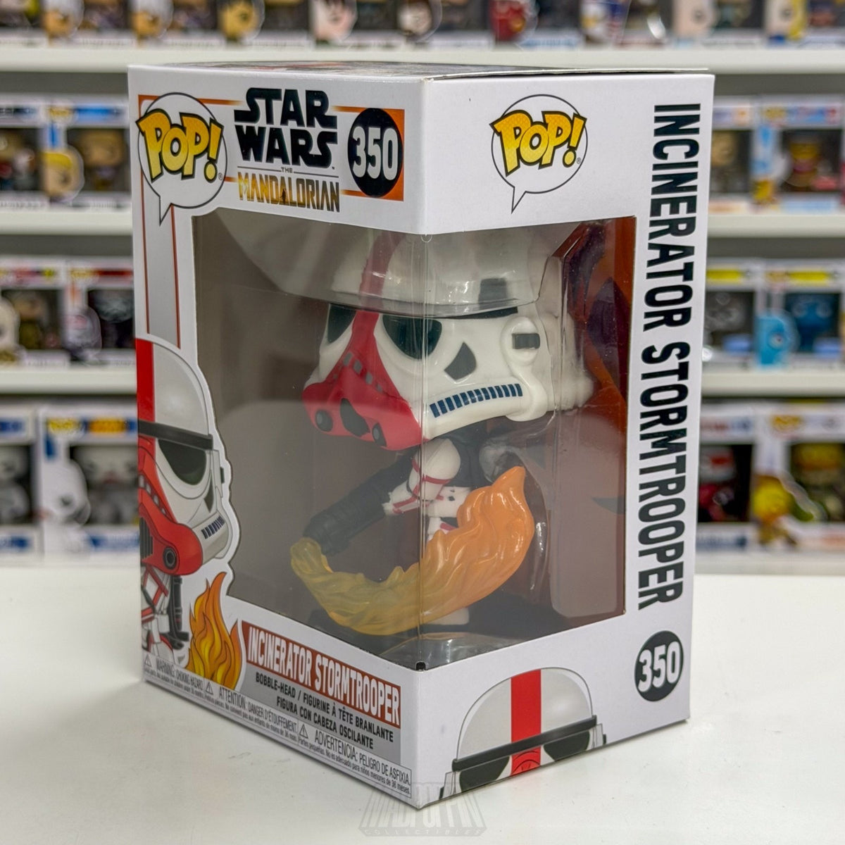 Funko Pop Star Wars Mandalorian Incinerator Stormtrooper 350 Toy Vinyl Figure