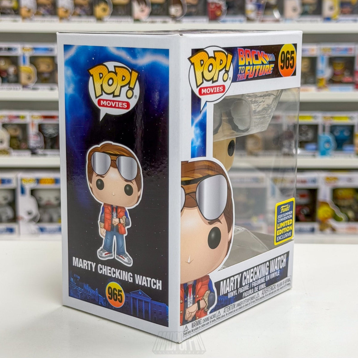 Funko Pop Movies Back to the Future Marty Checking Watch SDCC 965 Vinyl Figure